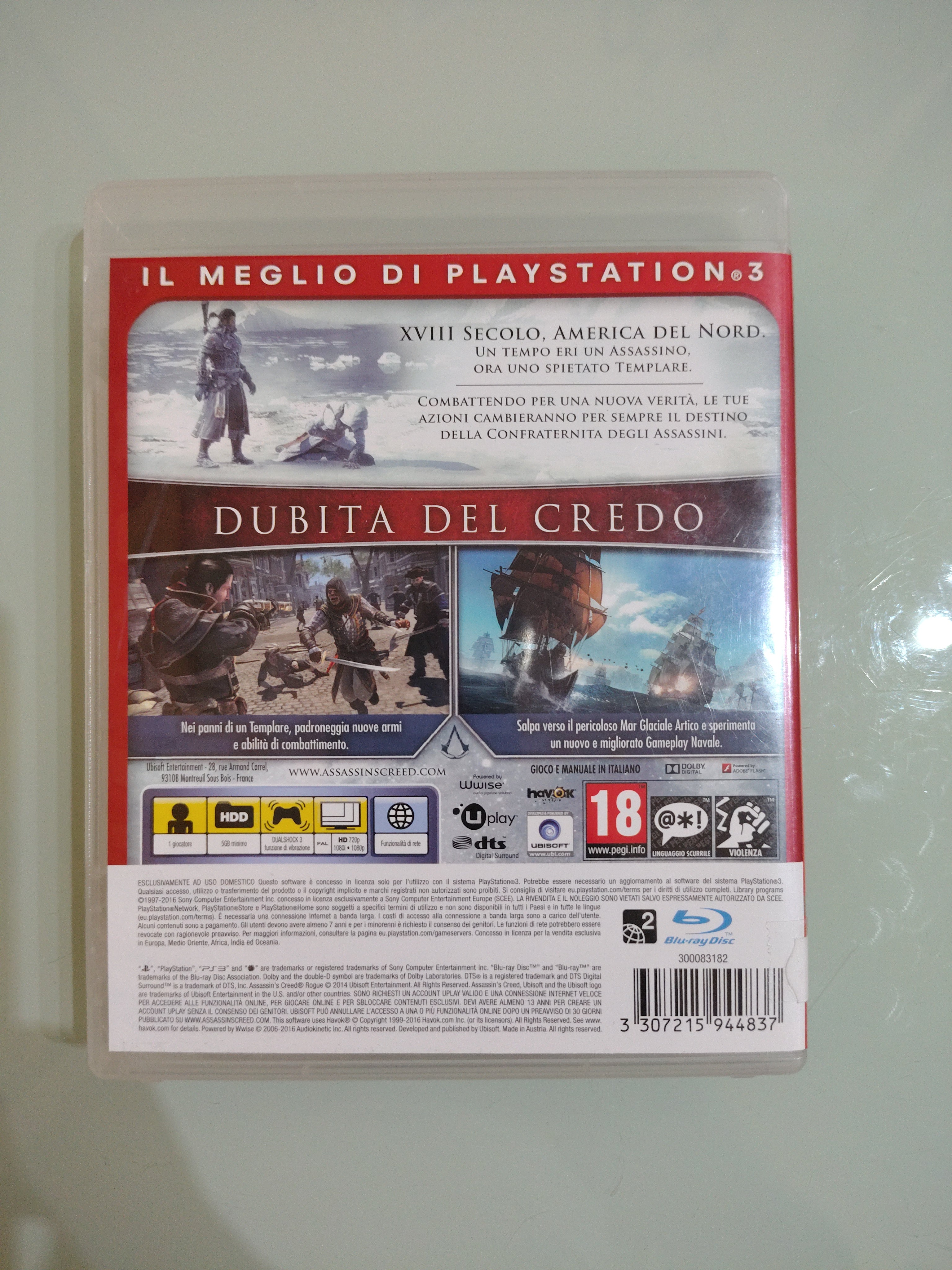 Assassin's Creed Rogue GIOCO PS3 VERSIONE ITALIANA