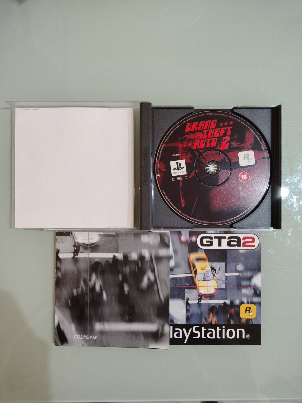 GTA 2 - Grand Theft Auto 2 (Sony PlayStation 1, PS1 1999) Inc manuale e mappa