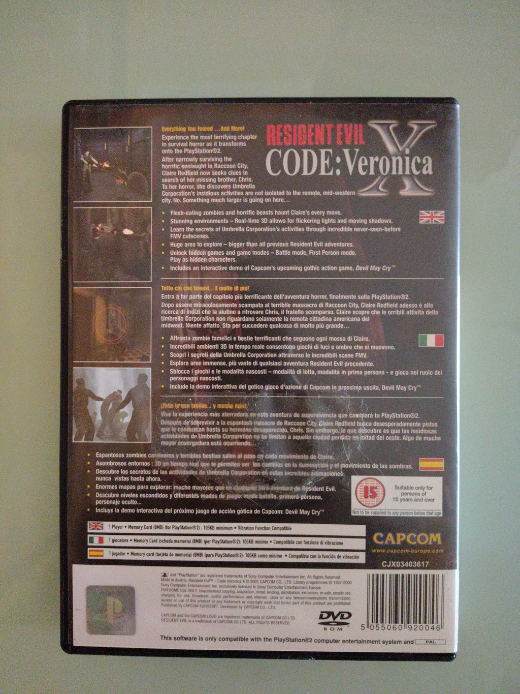 Resident Evil Code Veronica X Playstation 2 PAL ITA MULTI