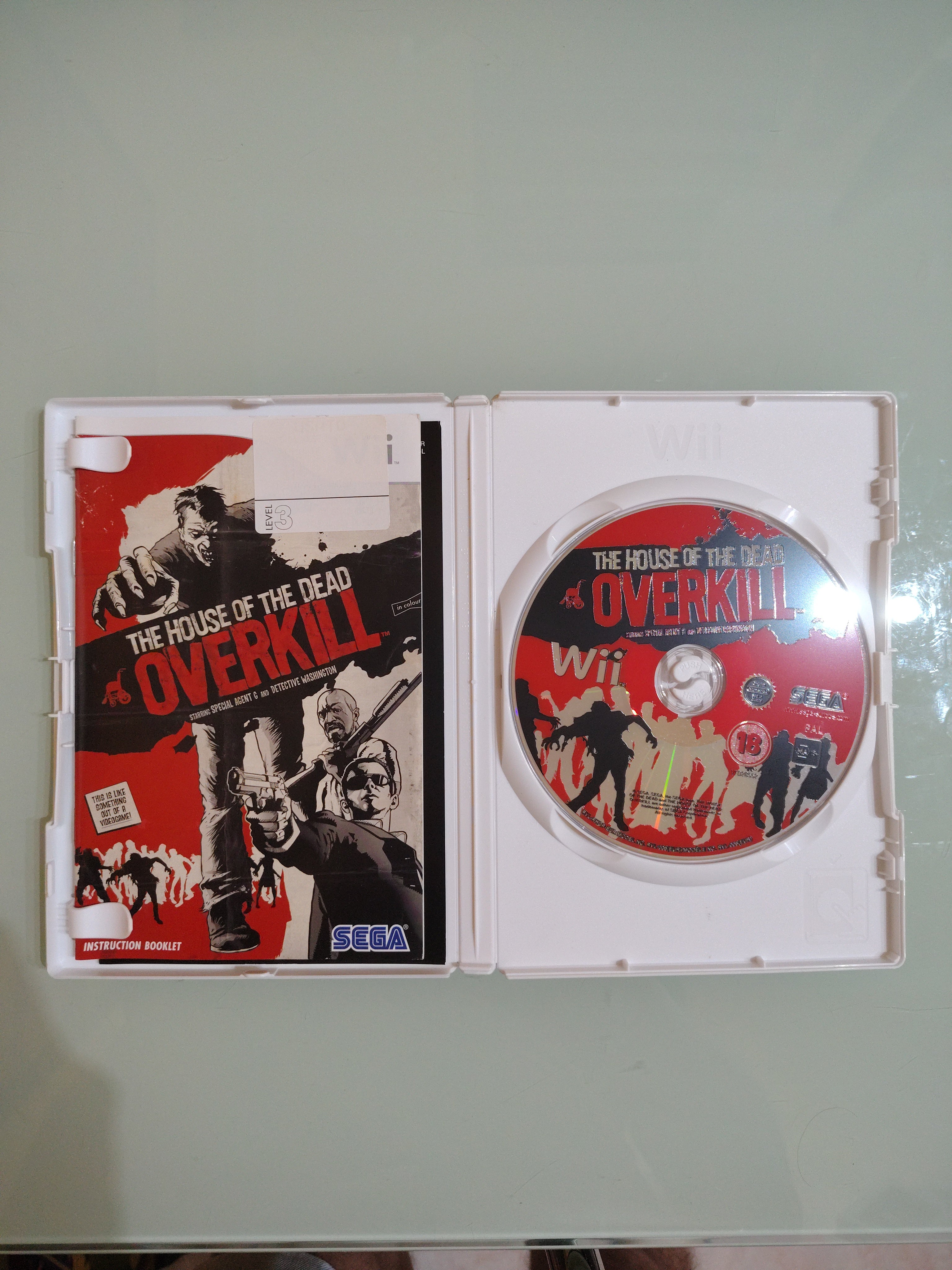 NINTENDO WII THE HOUSE OF THE DEAD OVERKILL PLAYSTATION 2 PAL