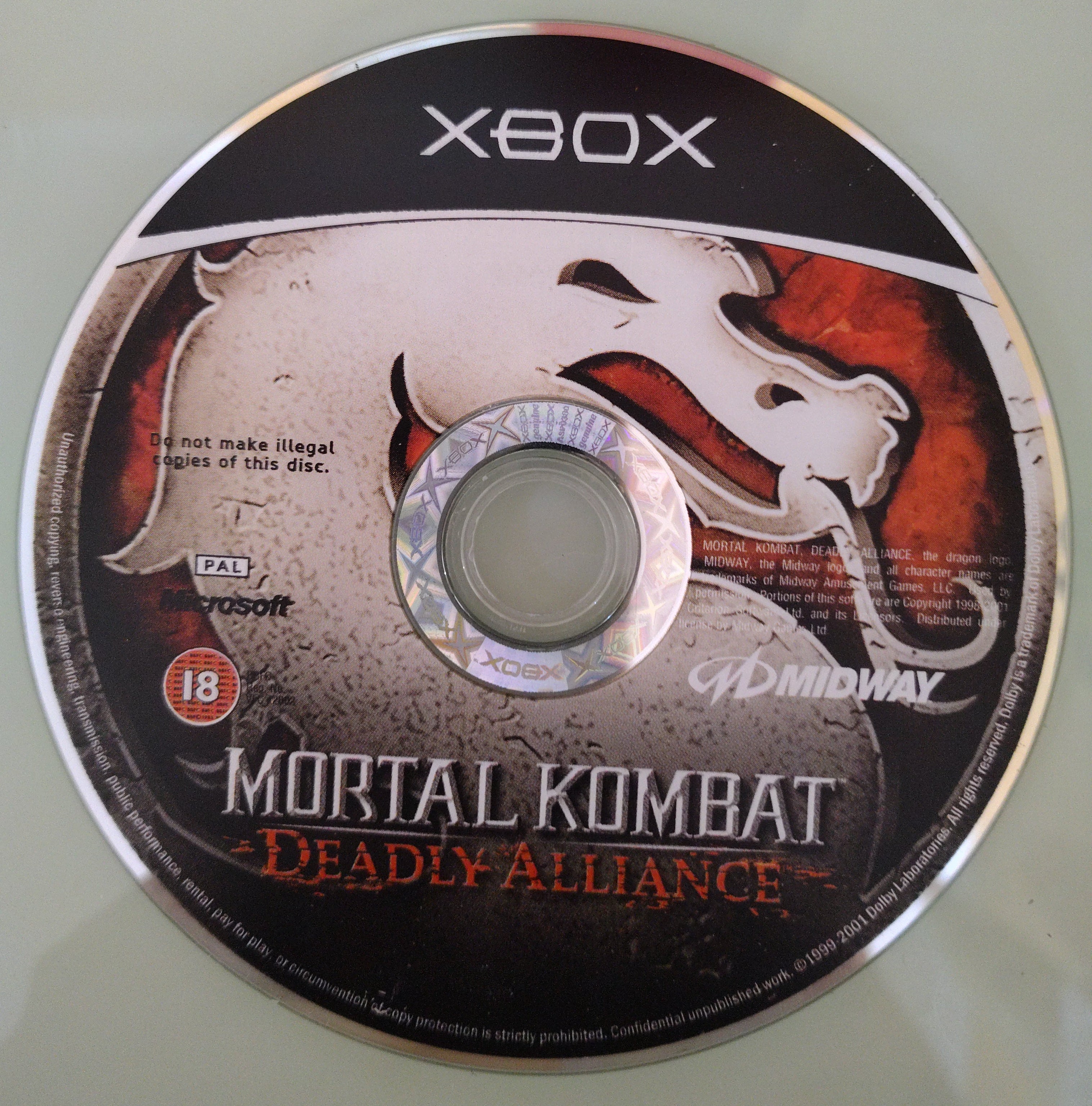 Mortal Kombat: Deadly Alliance ( solo disco)