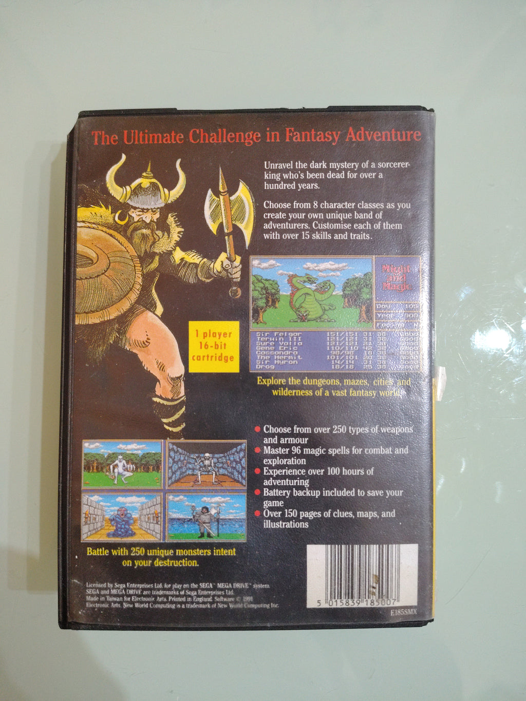 SEGA Mega Drive - Might and Magic: Gates to other World con scatola originale