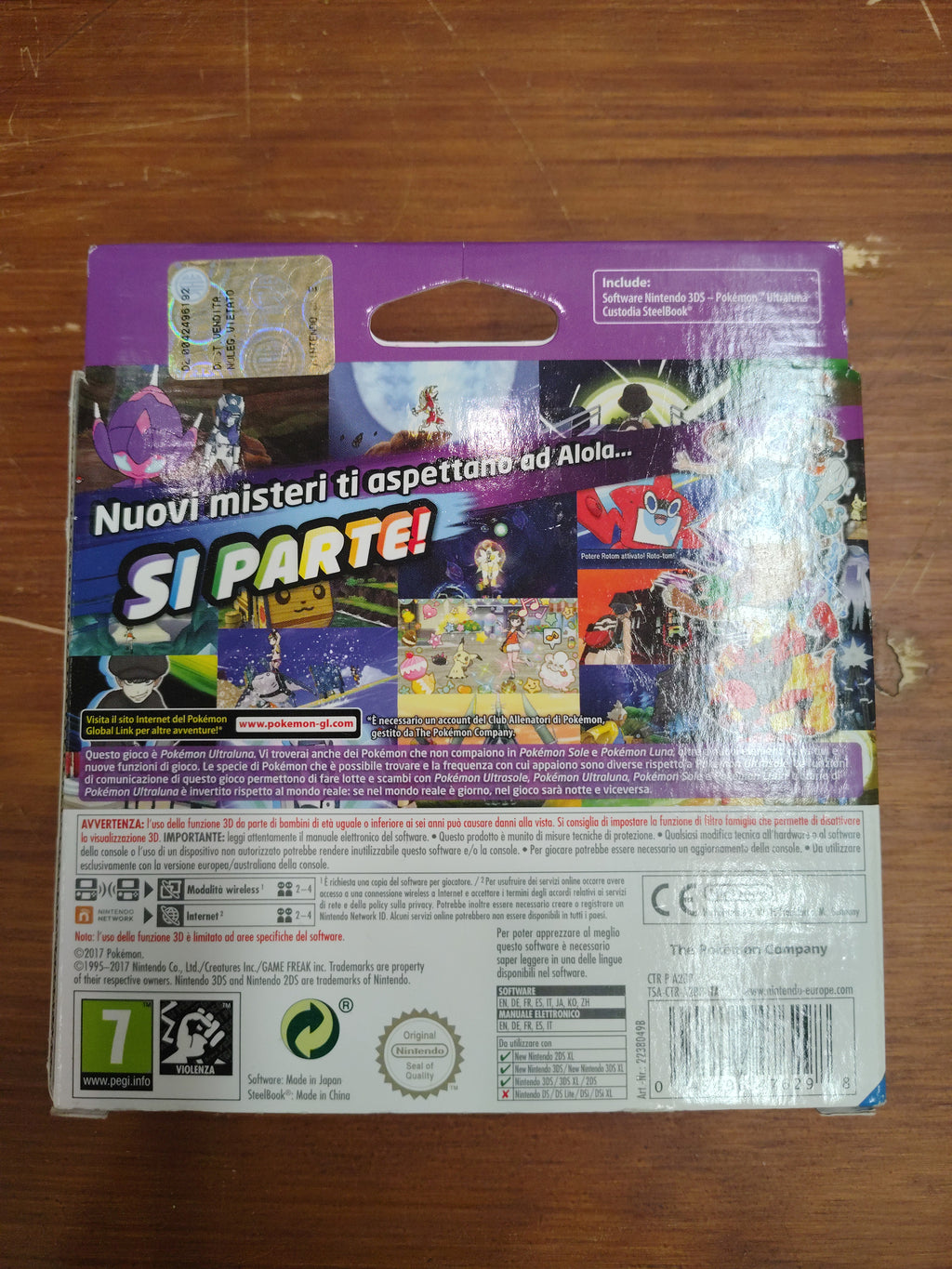 POKEMON ULTRALUNA  STEEL BOX