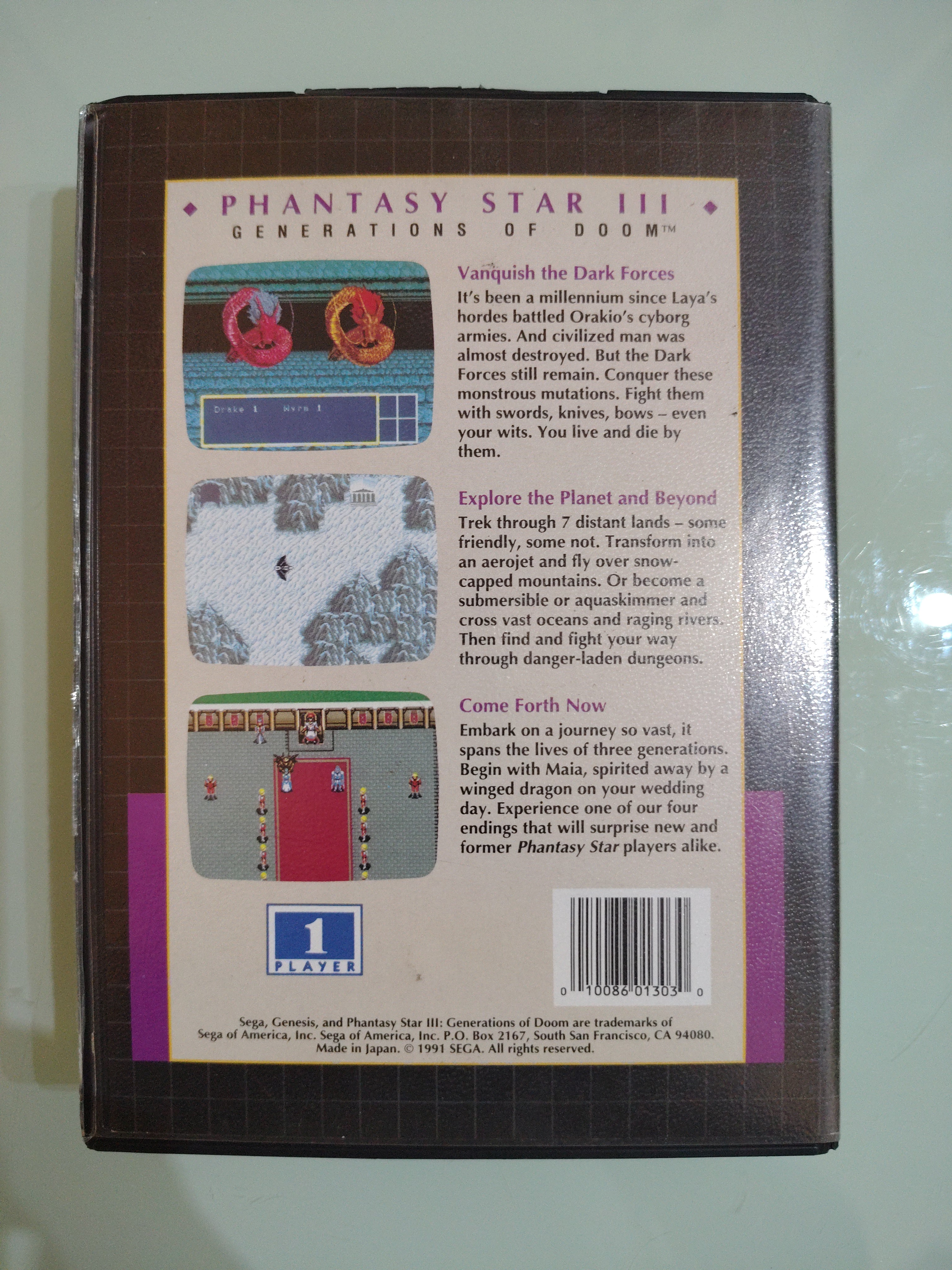 Phantasy Star III 3 - Gioco Sega Mega Drive buone  condizioni