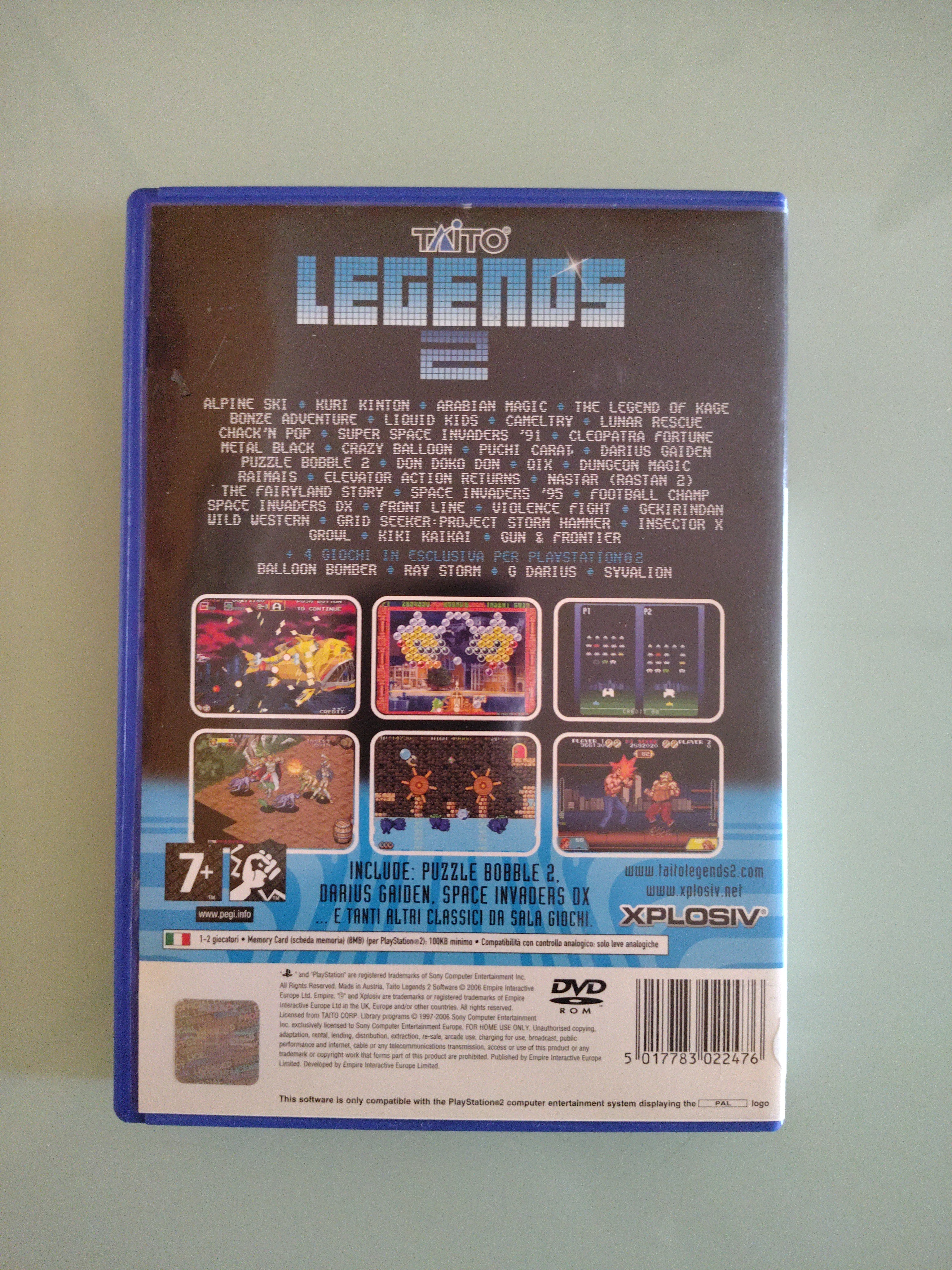 TAITO LEGENDS 2    VERSIONE ITALIANA - OTTIME CONDIZIONI - Play Station 2