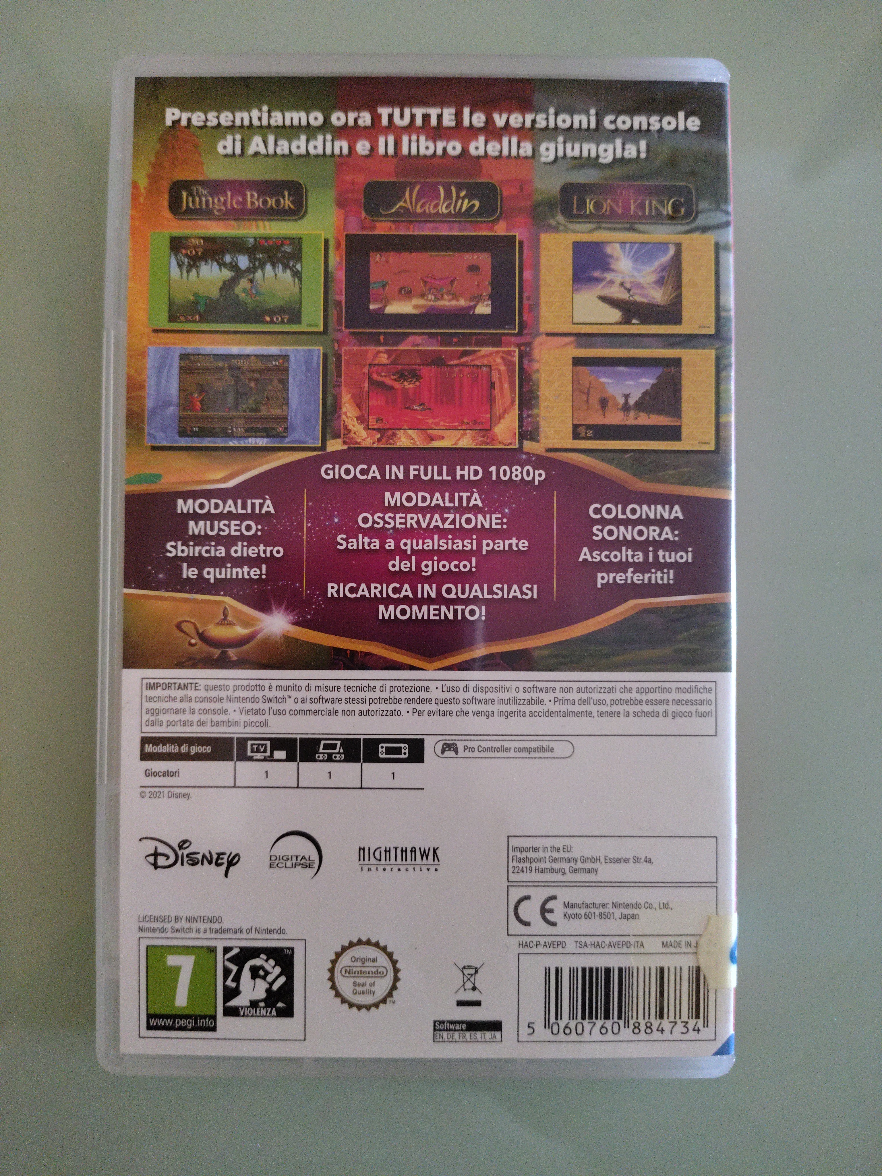 NINTENDO SWITCH : DISNEY CLASSIC GAMES COLLECTION  ITALIANO