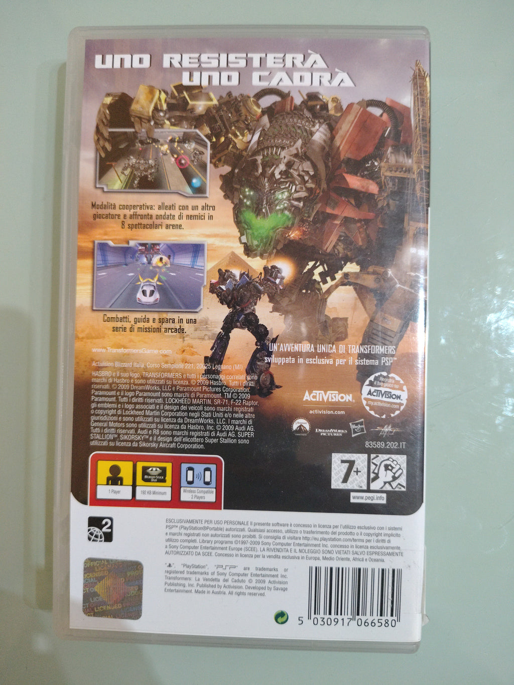 ESSENTIALS transformers La vendetta Del Caduto