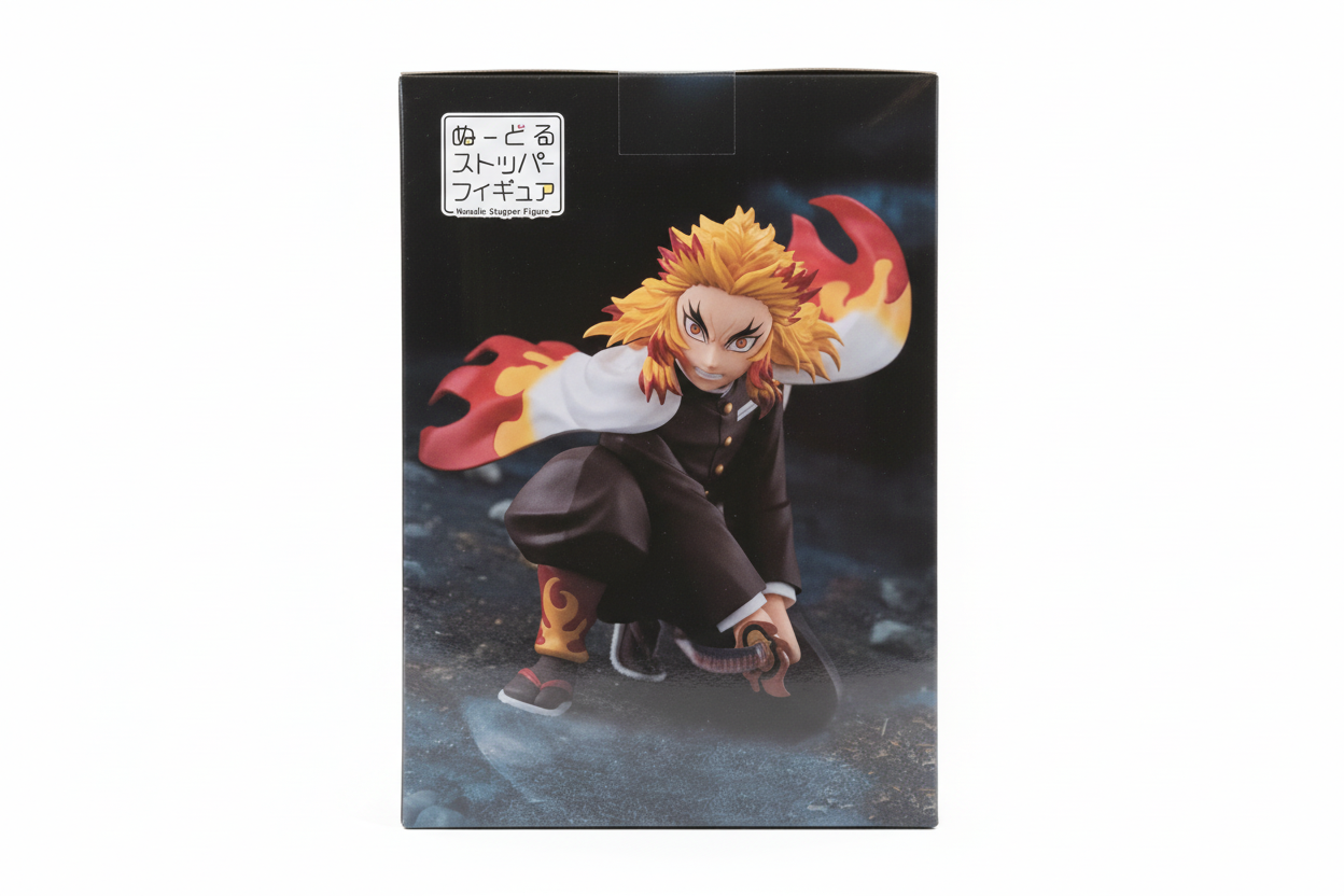 Demon Slayer Kyojuro Rengoku Battle Ver. Figurina Noodle Stopper nuova