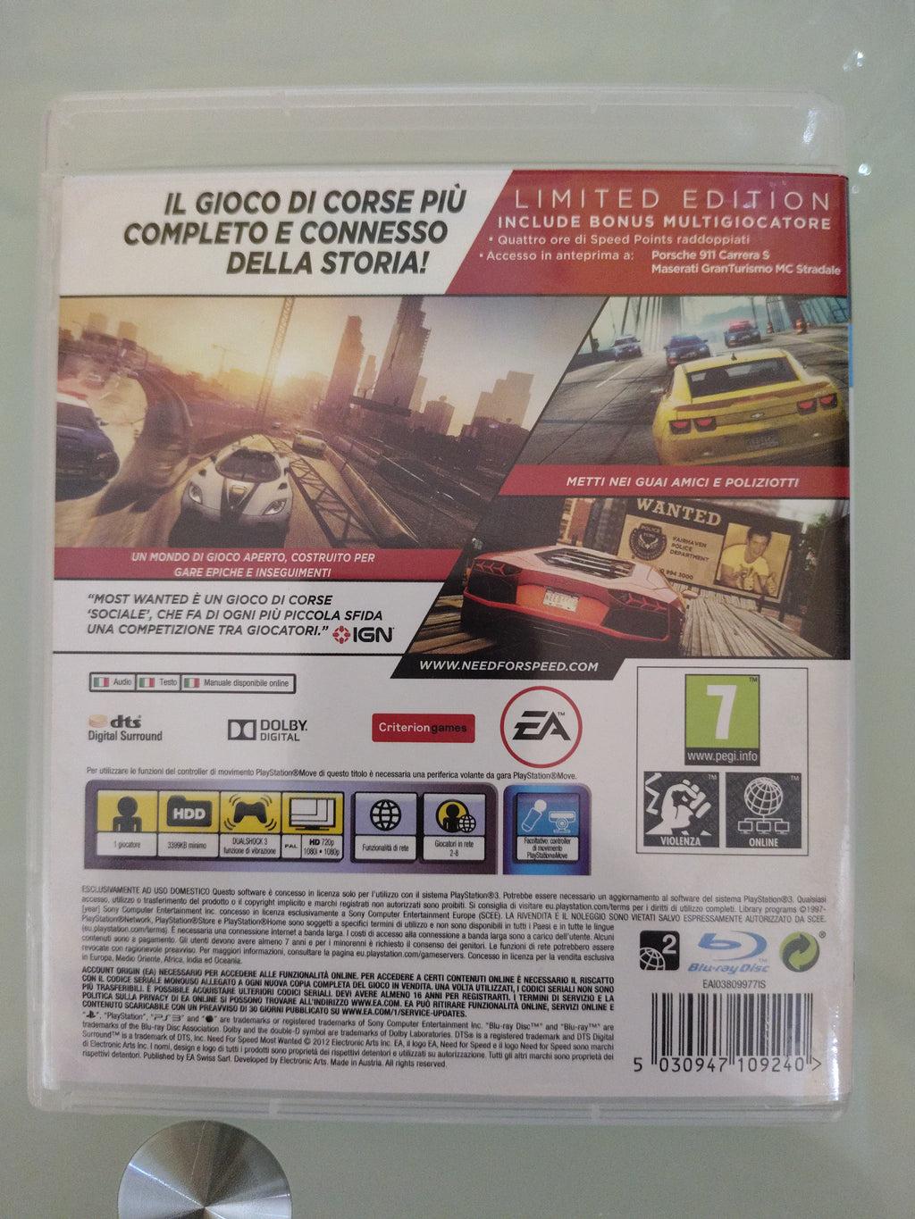 Need for Speed Most Wanted PS3