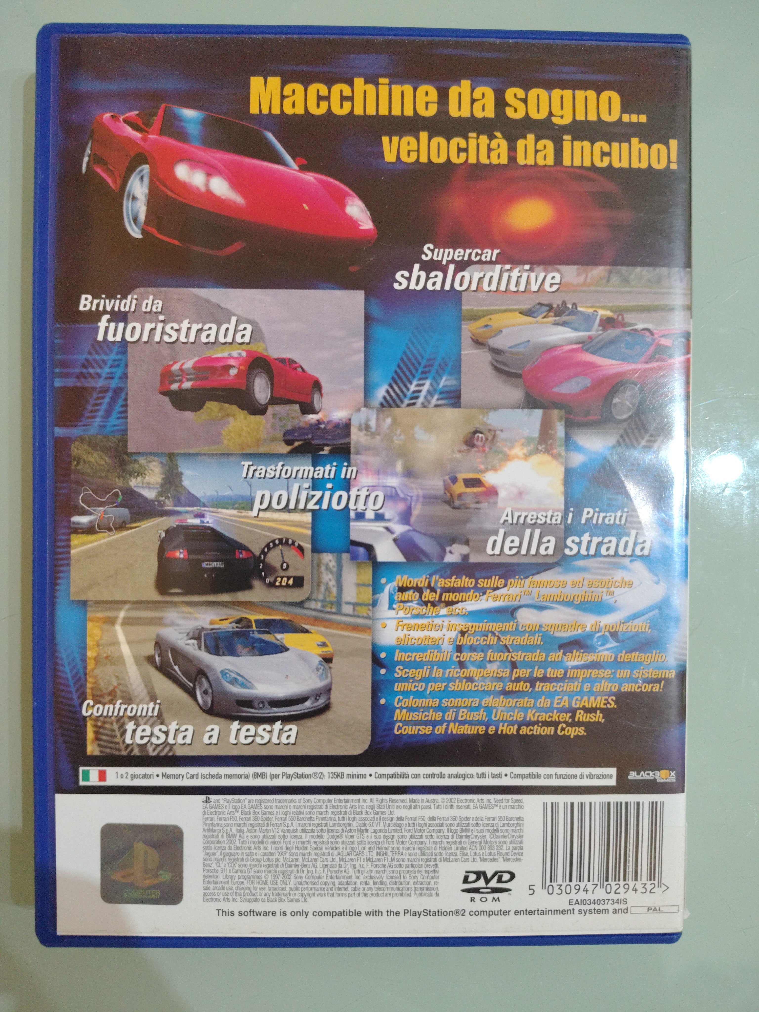 Need For Speed Hot Pursuit PAL ita