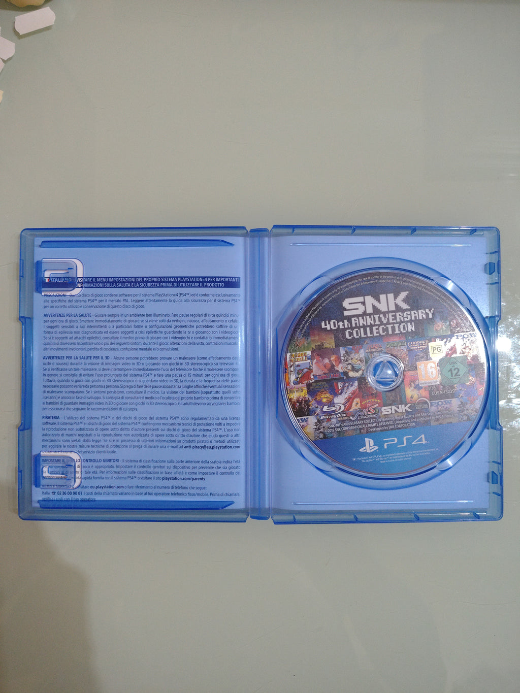 SNK 40th anniversary Sony Playstation 4 ps4 PAL ITA
