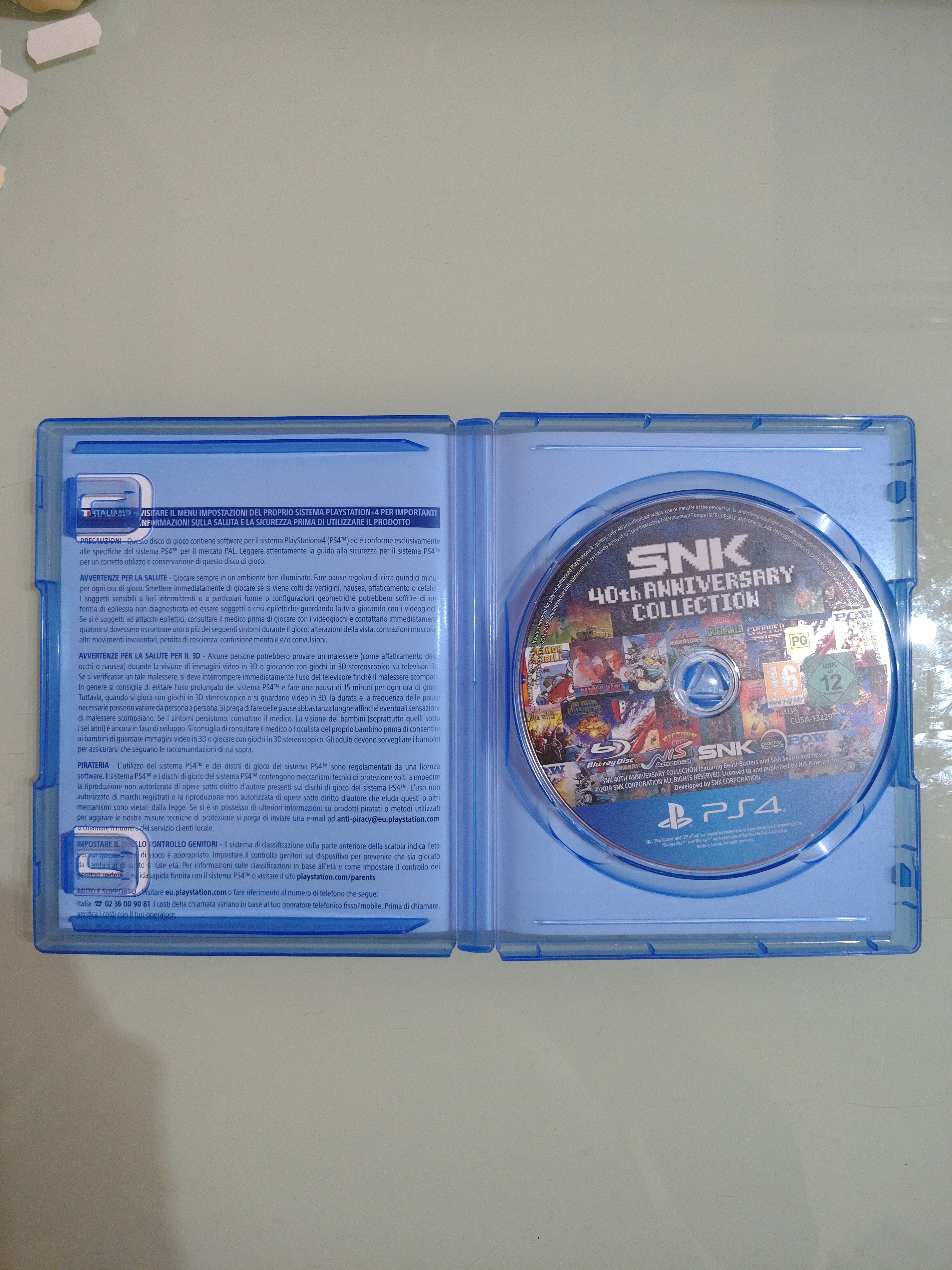 SNK 40th anniversary Sony Playstation 4 ps4 PAL ITA