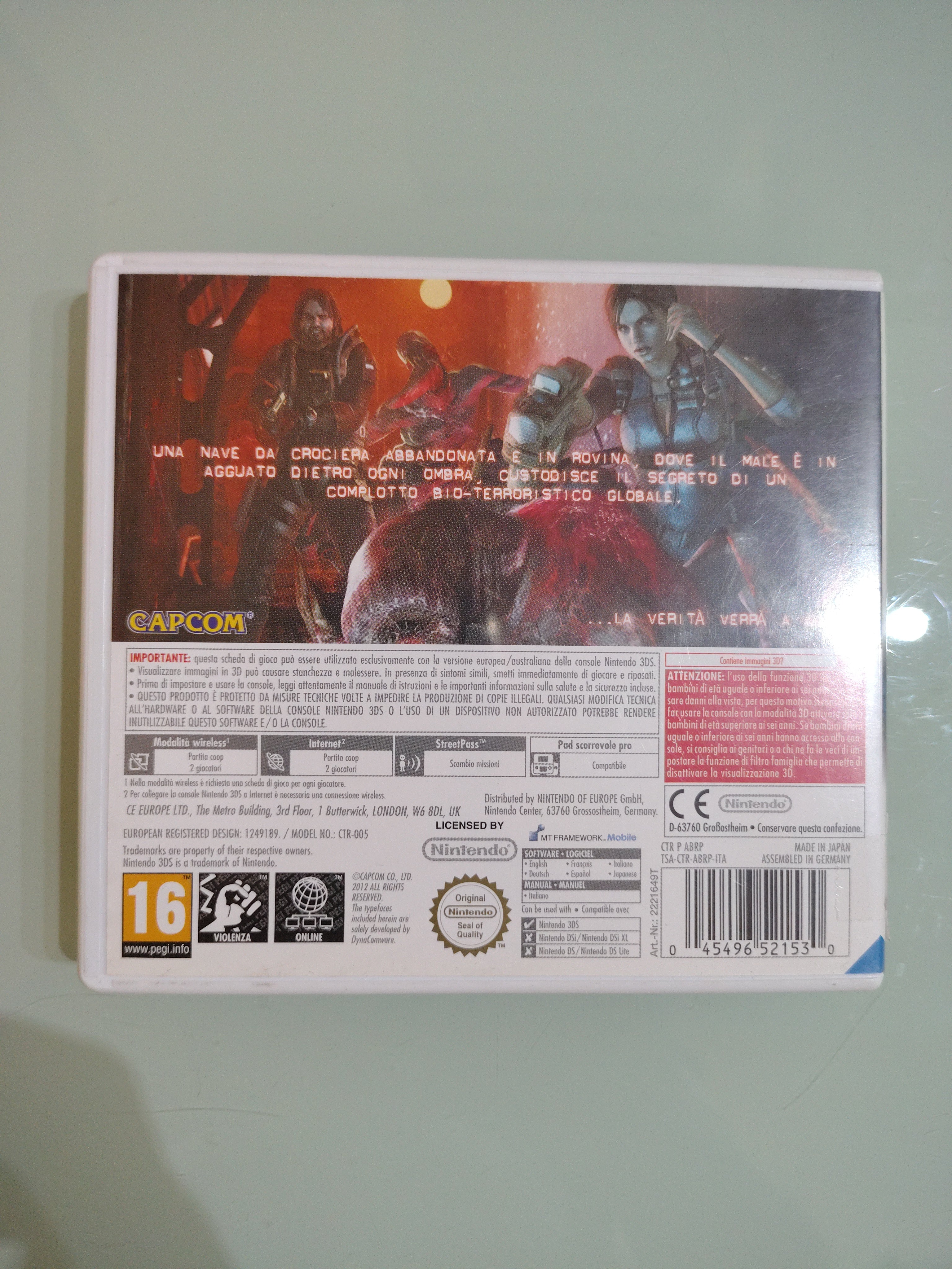 Resident Evil Revelations GIOCO 3DS VERSIONE ITALIANA