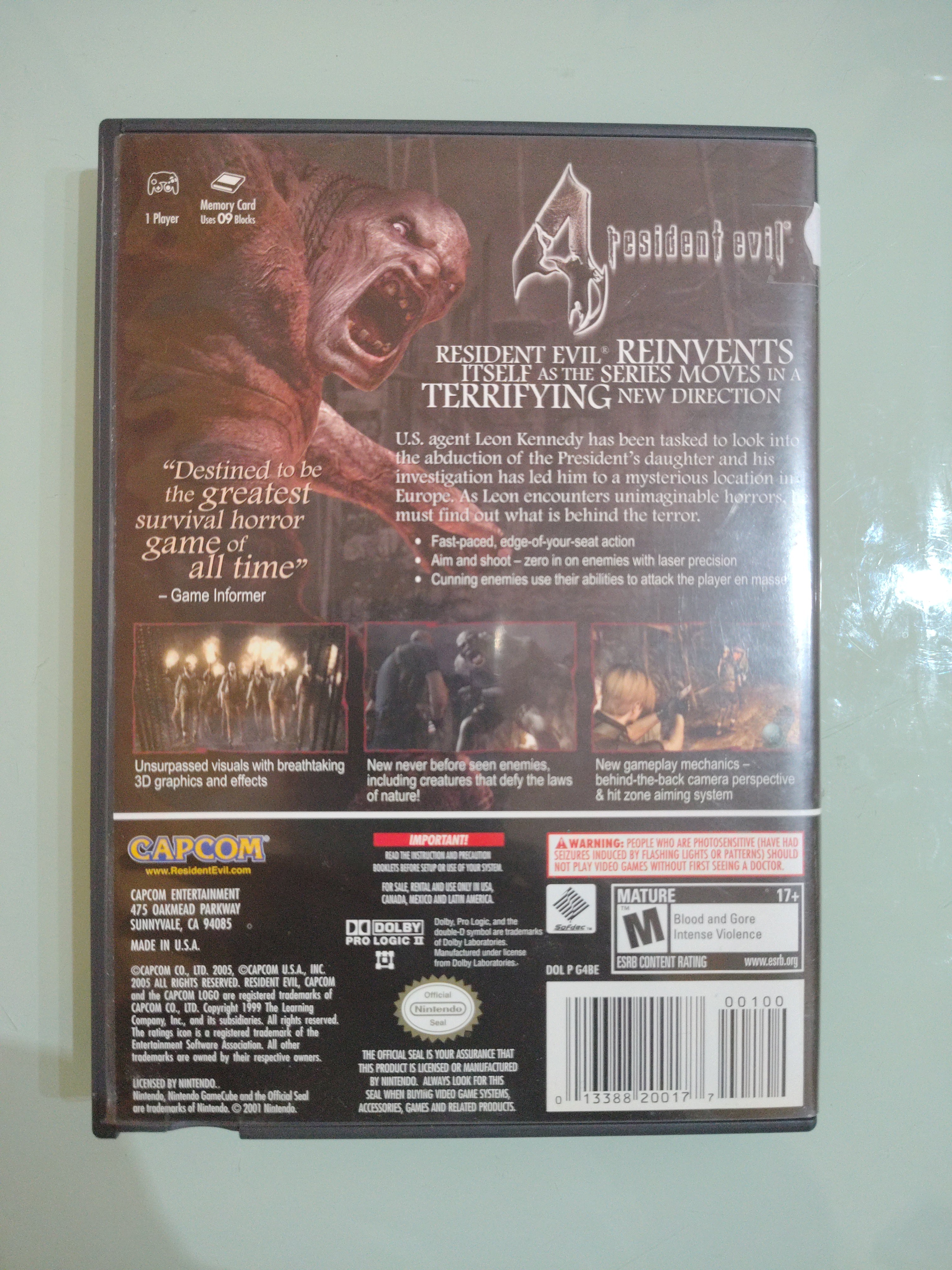 Resident Evil 4 (Nintendo GameCube, 2005) NTSC