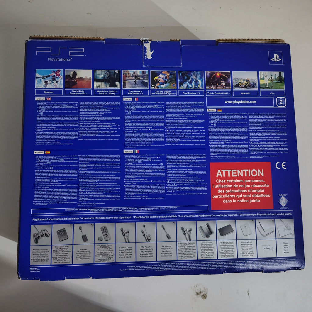 SCATOLA ORIGINALE PS2 CON LIBRETTO..SPCH- 30004 R ( no console )