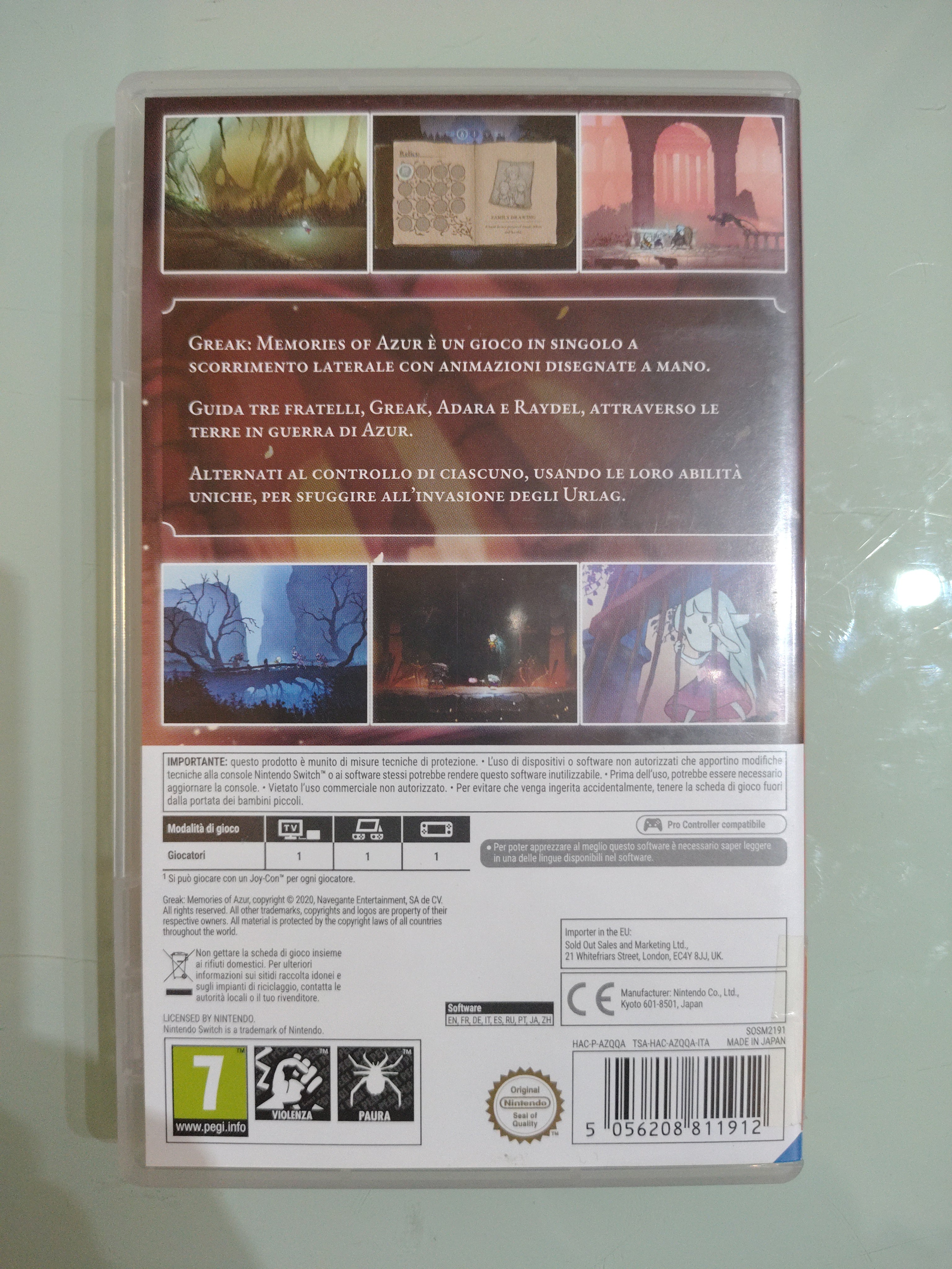 GREAK Memories Of Azur per Nintendo Switch