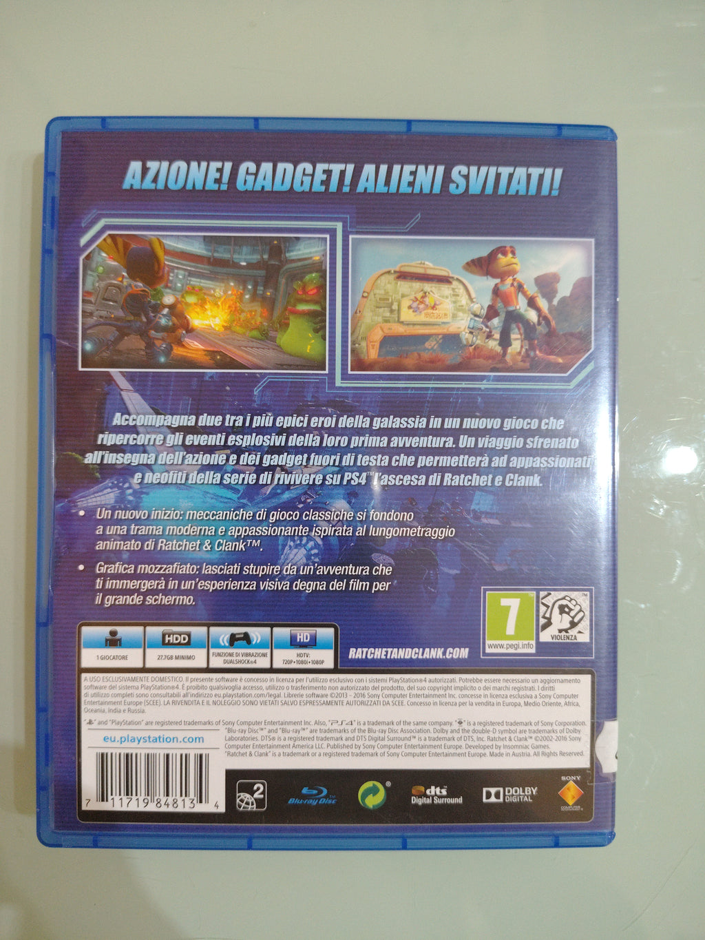 RATCHET & CLANK prima Stampa PS4! Usato ottimo versione italiana!!!