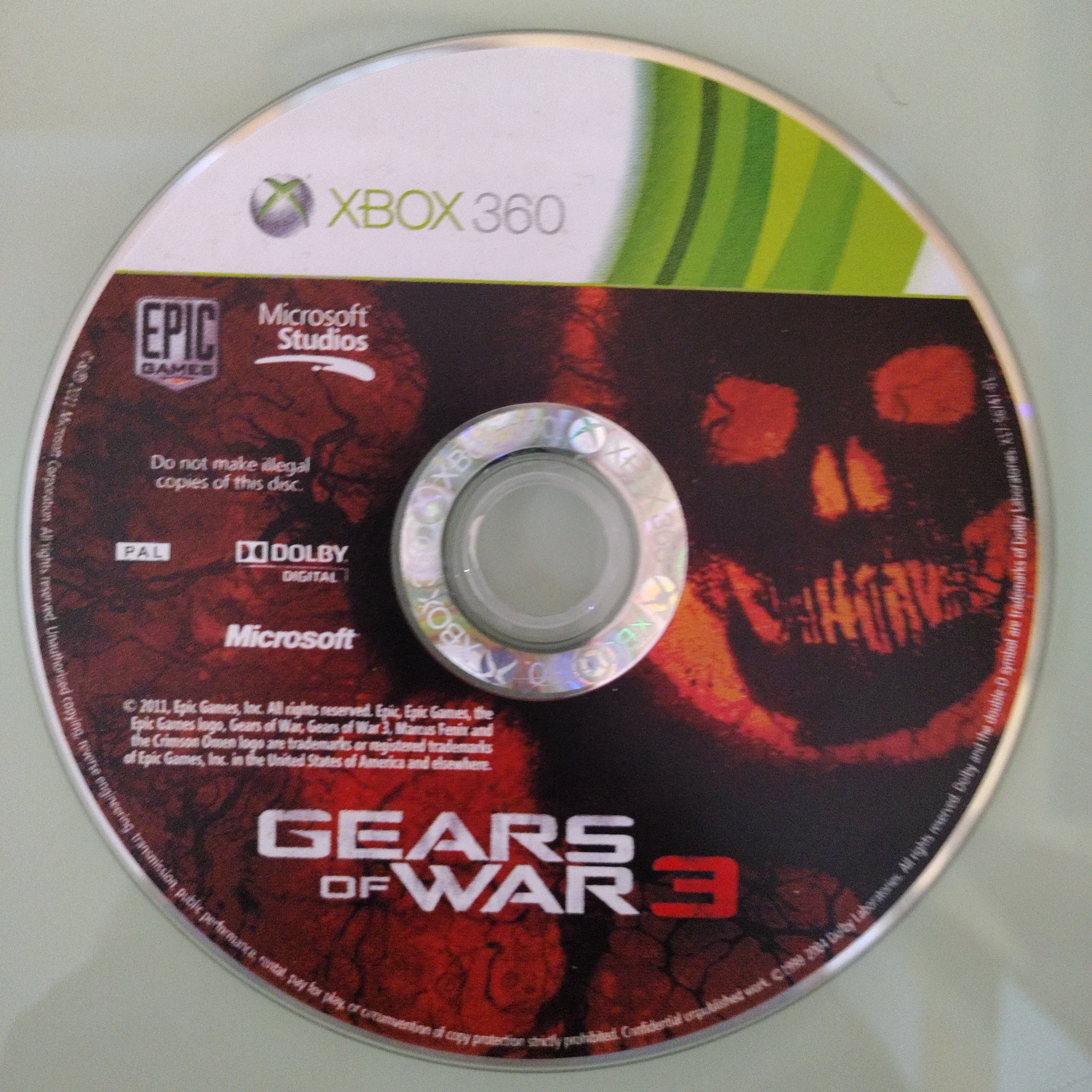 Gears Of War 3  solo disco