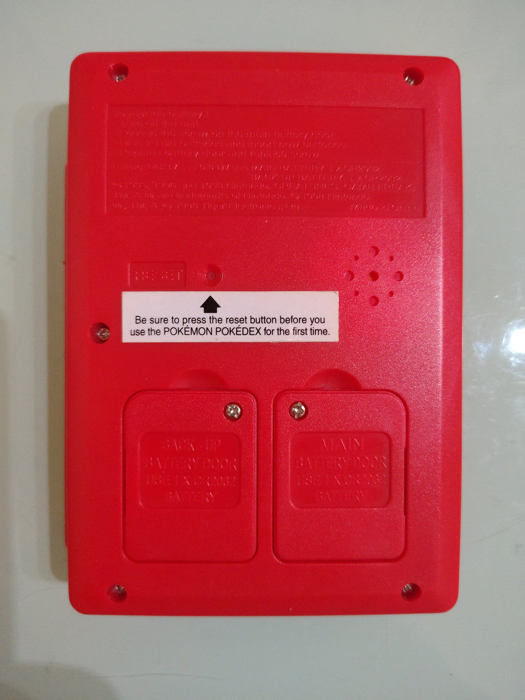 Tiger Electronics Pokedex Pokemon Gioco Elettronico Portatile Rosso 1998