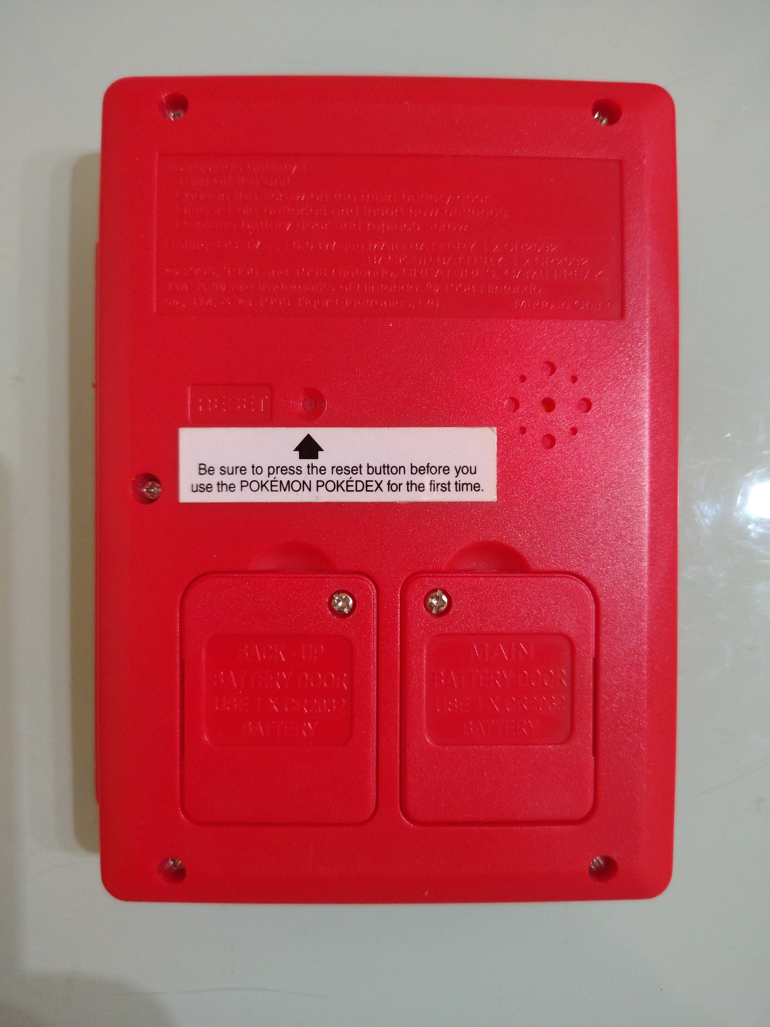 Tiger Electronics Pokedex Pokemon Gioco Elettronico Portatile Rosso 1998