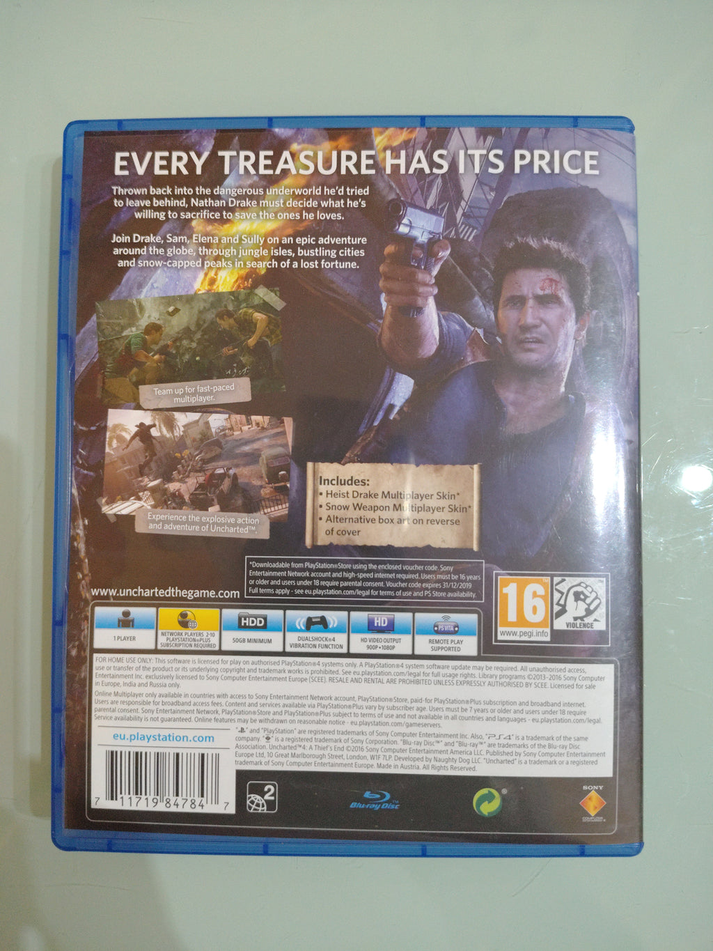 Uncharted 4 Fine di un Ladro PS4 Playstation 4