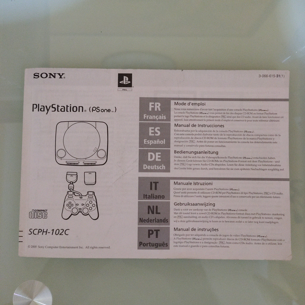 Libretto Manuale d'Istruzione Originale SONY PLAYSTATION ONE