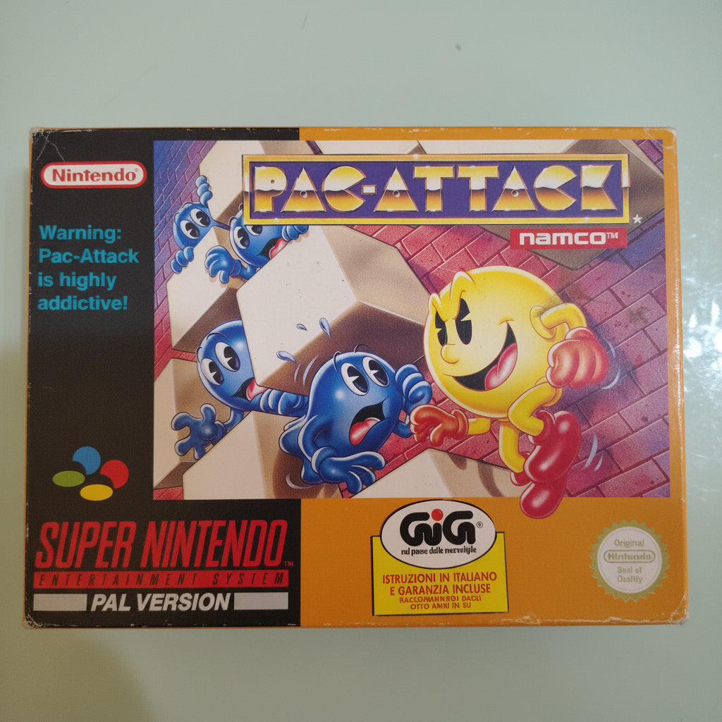 Pac-Attack (Super Nintendo Entertainment System, 1993) pal