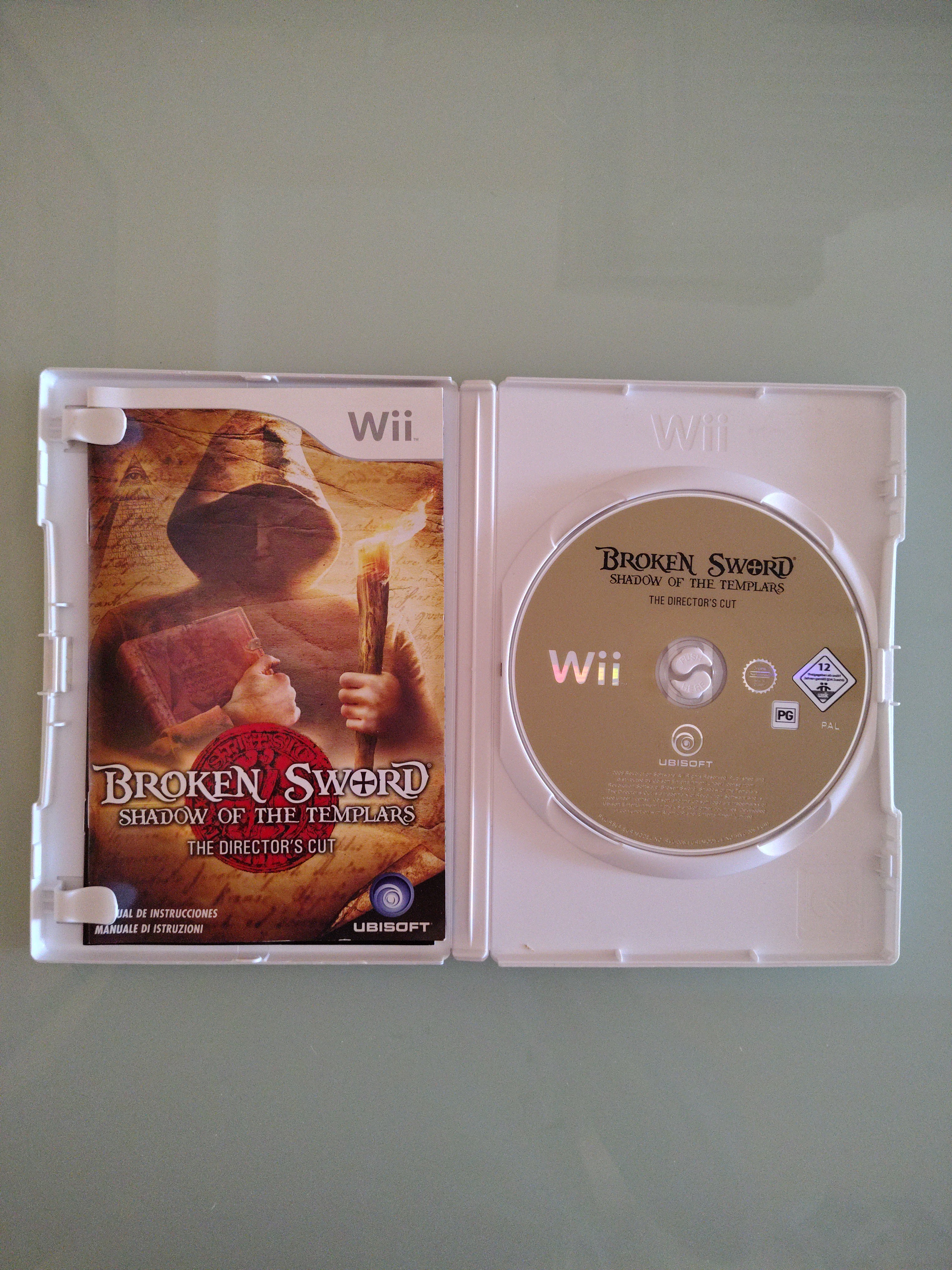 BROKEN SWORD SHADOW OF THE TEMPLARS THE DIRECTOR’S CUT NINTENDO WII PAL ITA ESP