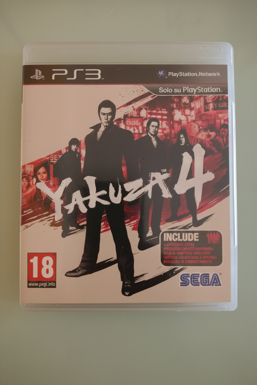 PS3 YAKUZA 4 PLAYSTATION 3 PAL ITALIANO COMPLETO DISCO COME NUOVO