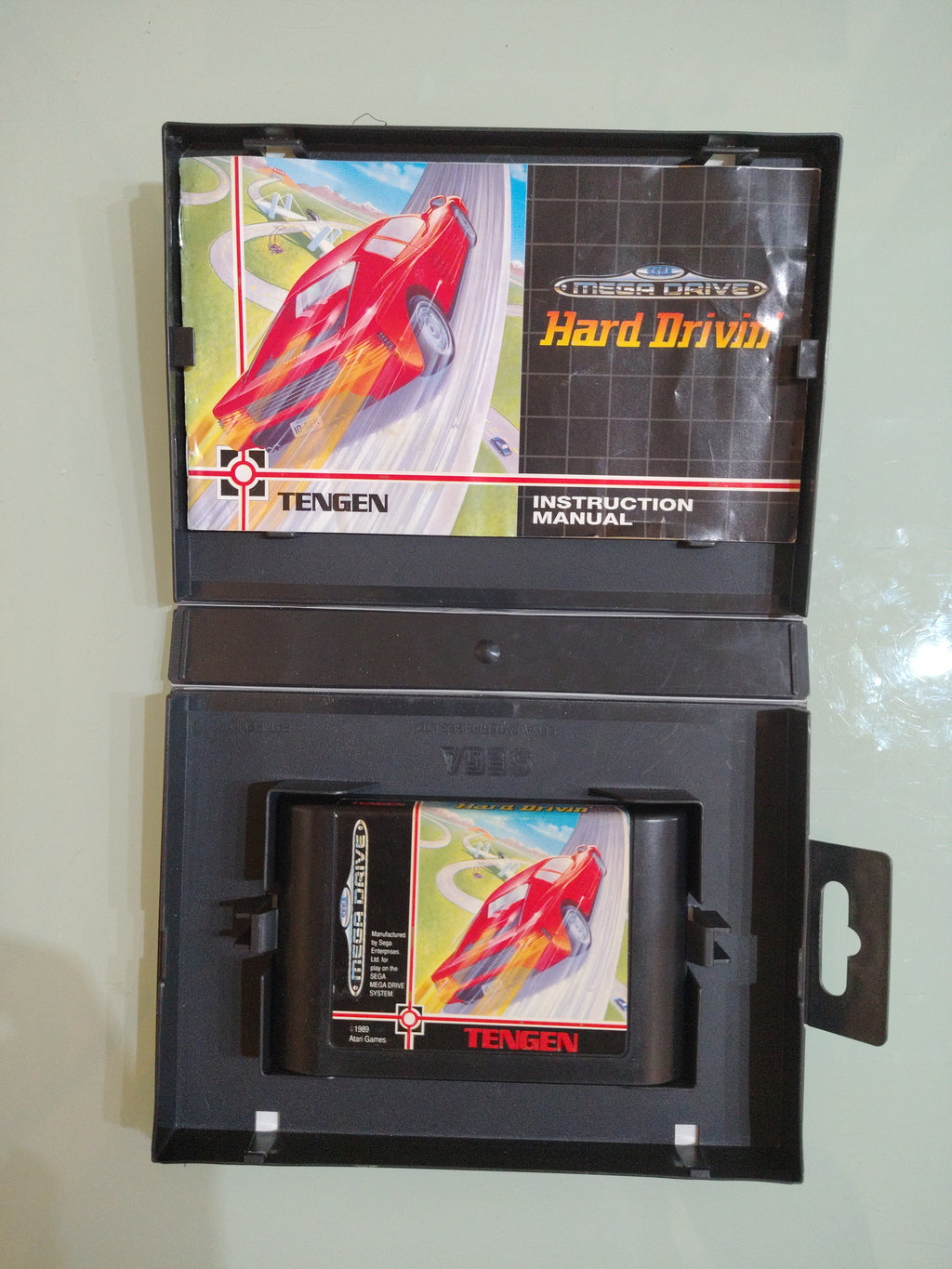 Hard Drivin' • SEGA Mega Drive Game  Manuale (1991)
