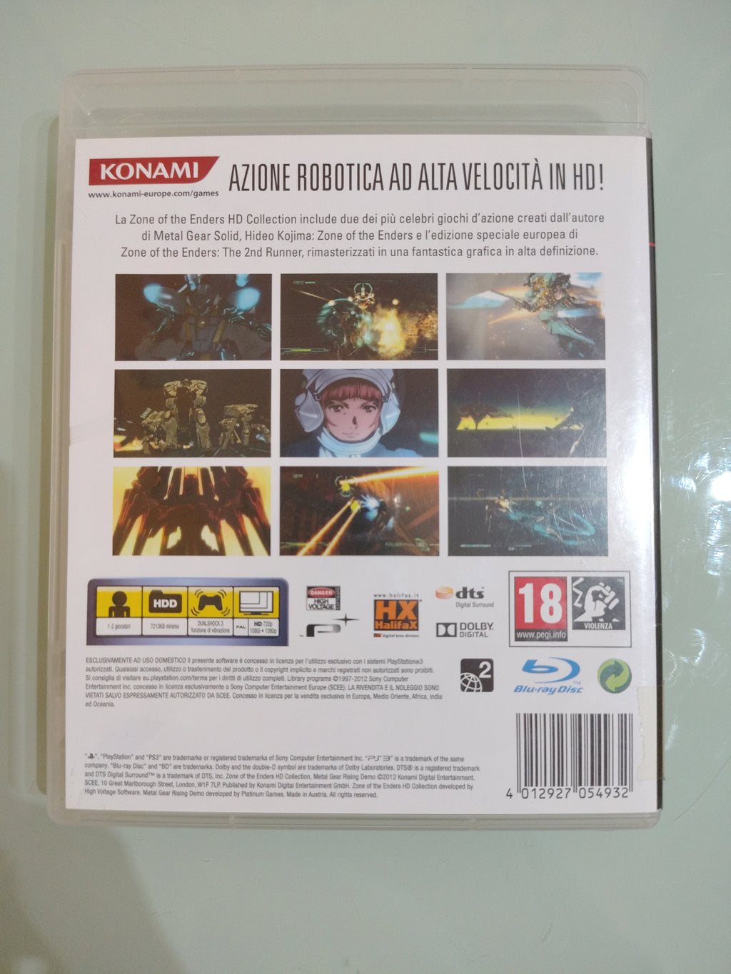 Zone of the Enders HD Collection - Sony Playstation 3 PS3 - PAL ITA