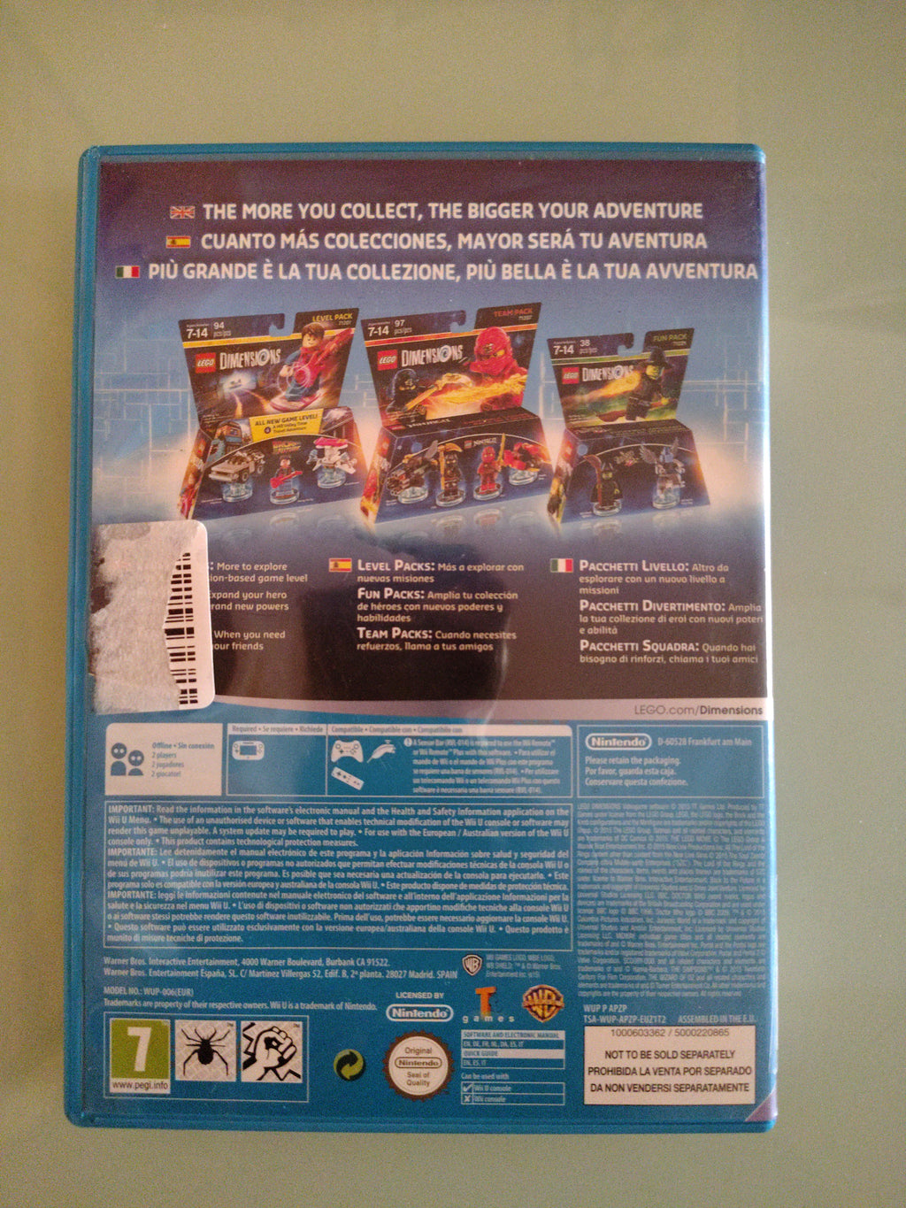 Lego Dimensions 🇮🇹 ITALIANO 🌌 Nintendo Wii U Completo 🎮 Avventura Creativa