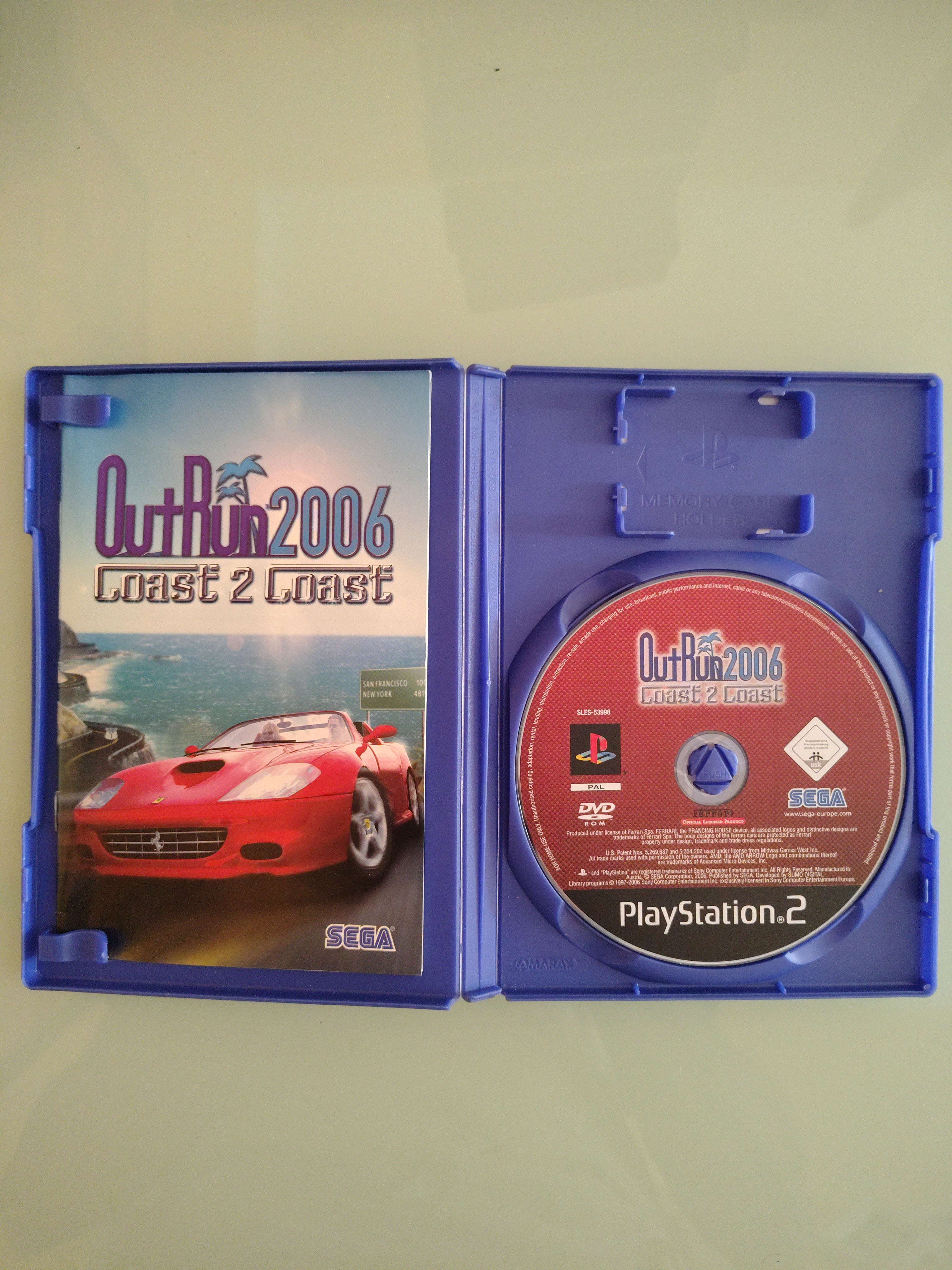 OutRun 2006: Coast 2 Coast (Sony PlayStation 2, 2006), PS2