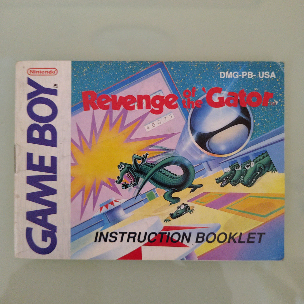 Revenge of the 'Gator (Nintendo Game Boy, 1989) manuale