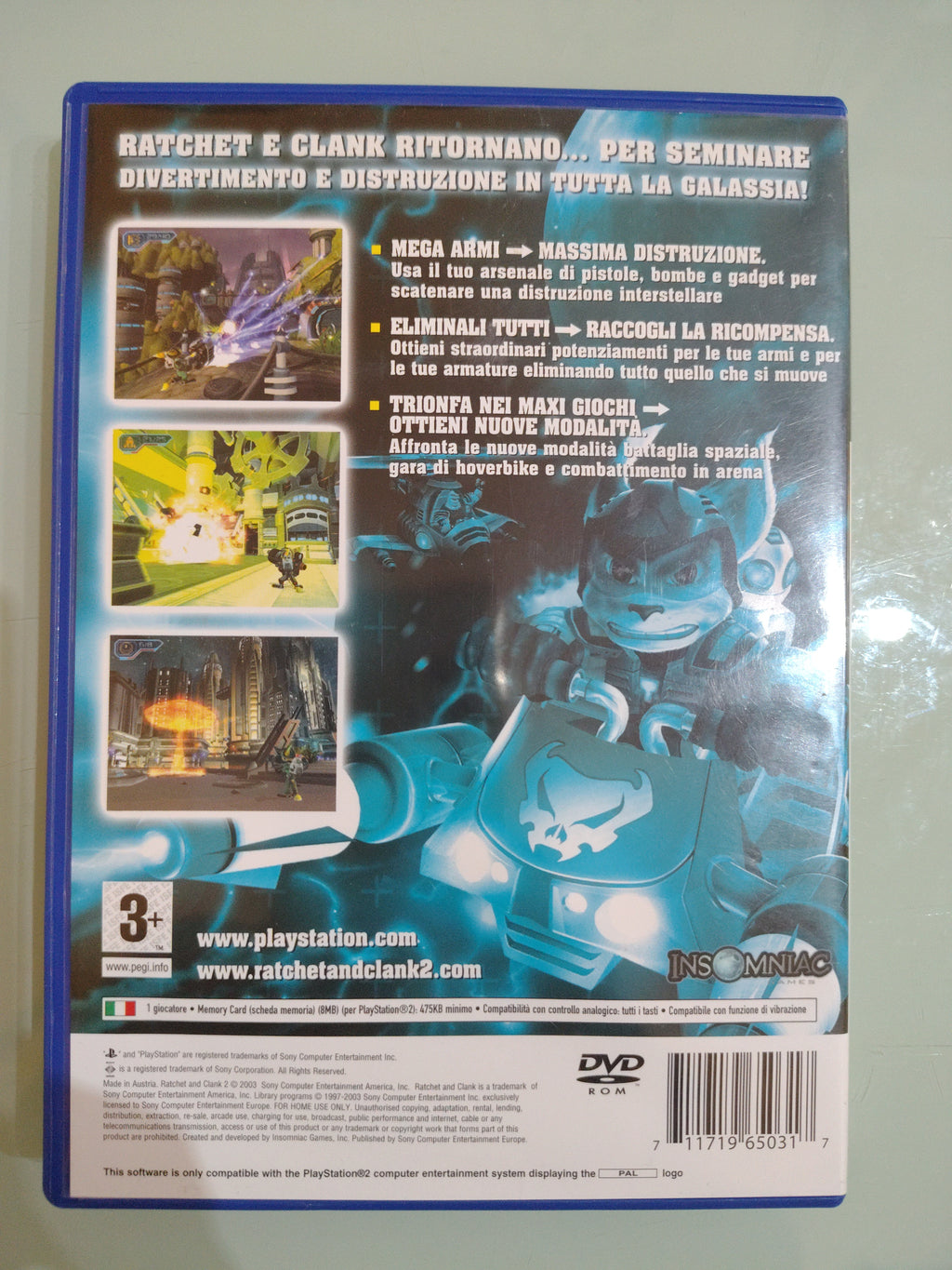 RATCHET E CLANK : 2 FUOCO A VOLONTÀ - PS2