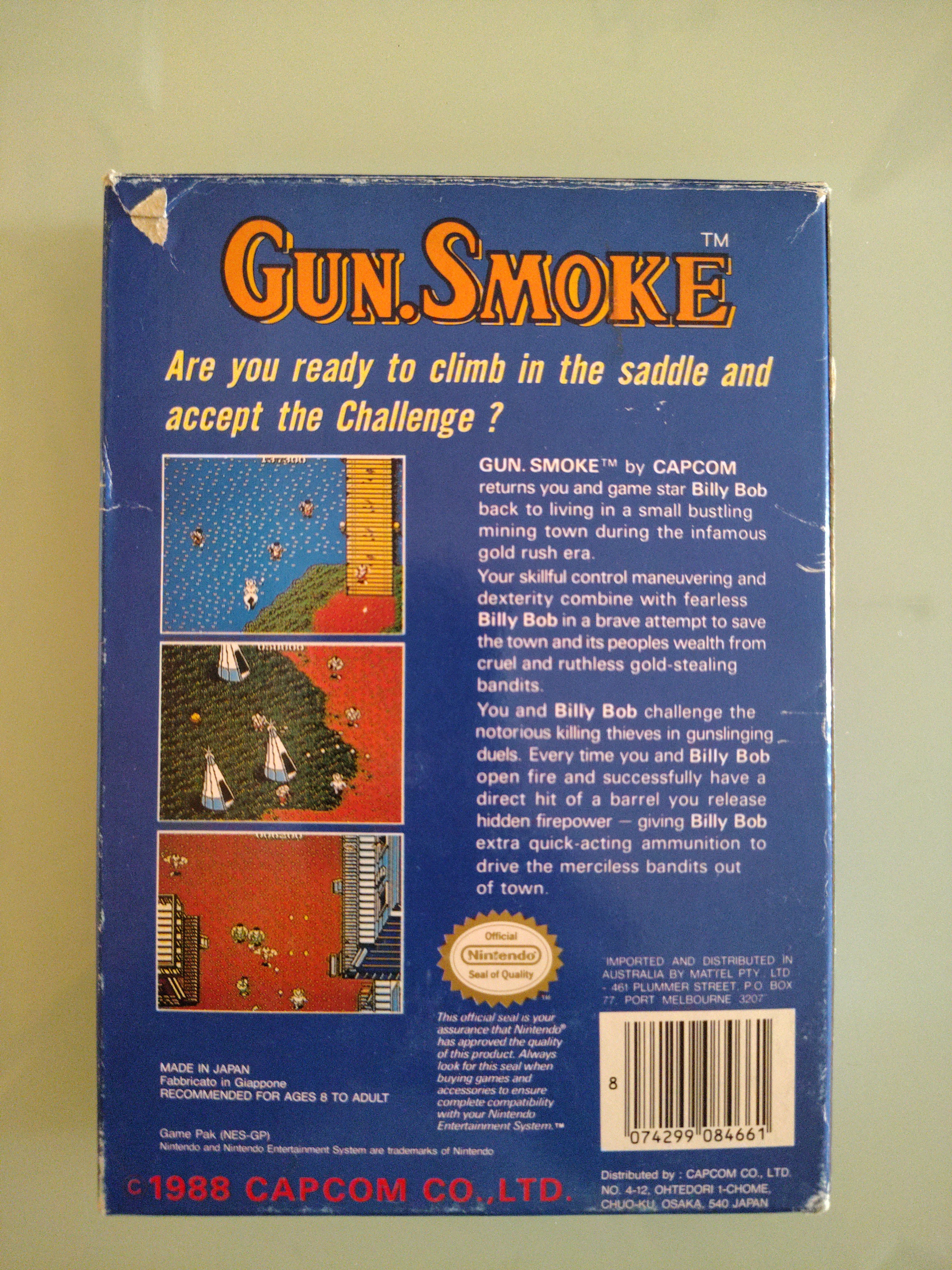 Nintendo - NES - Gun Smoke - Mattel Version - Pal A - ITA