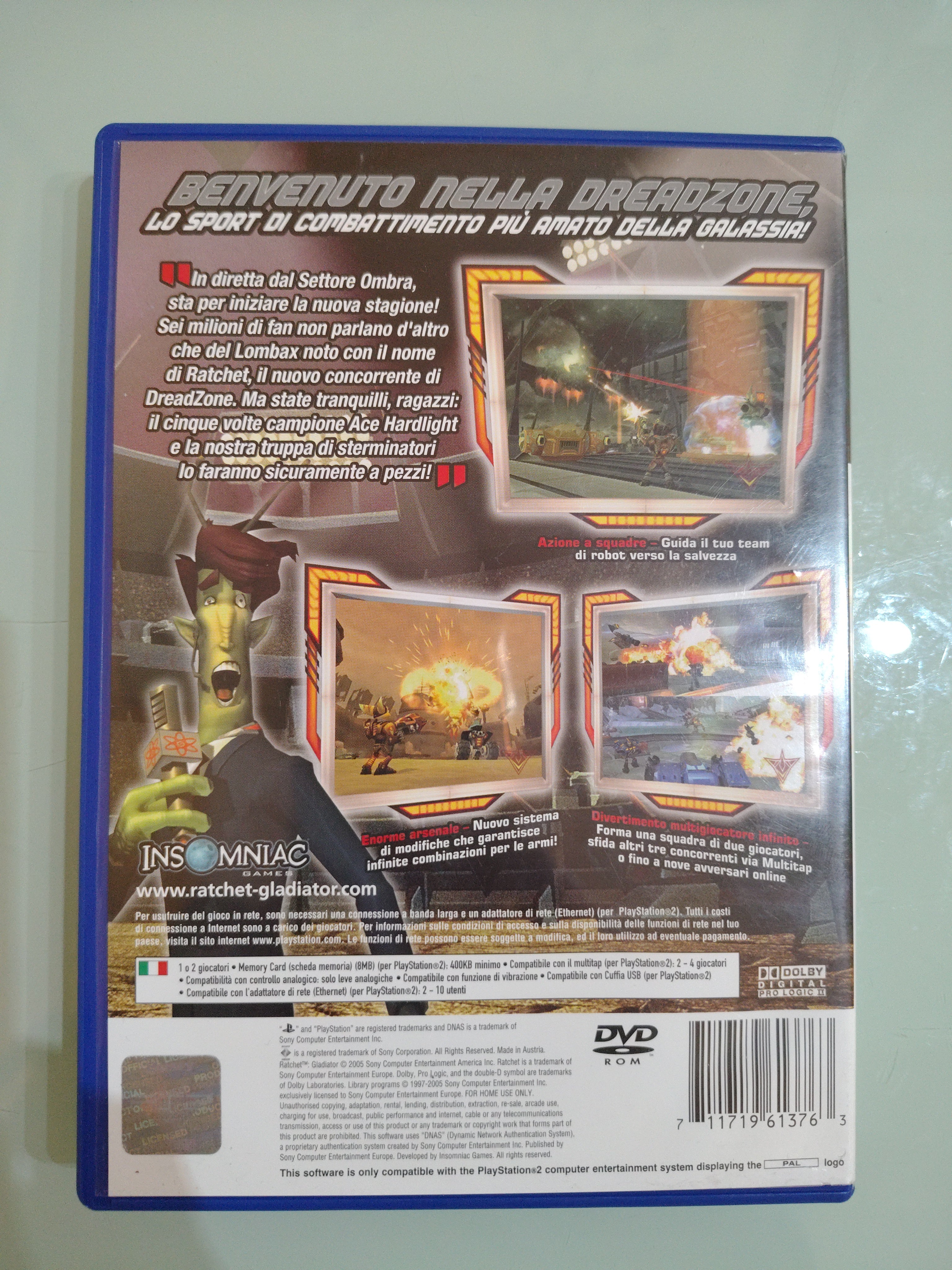 RATCHET GLADIATOR PS2 SONY PLAYSTATION