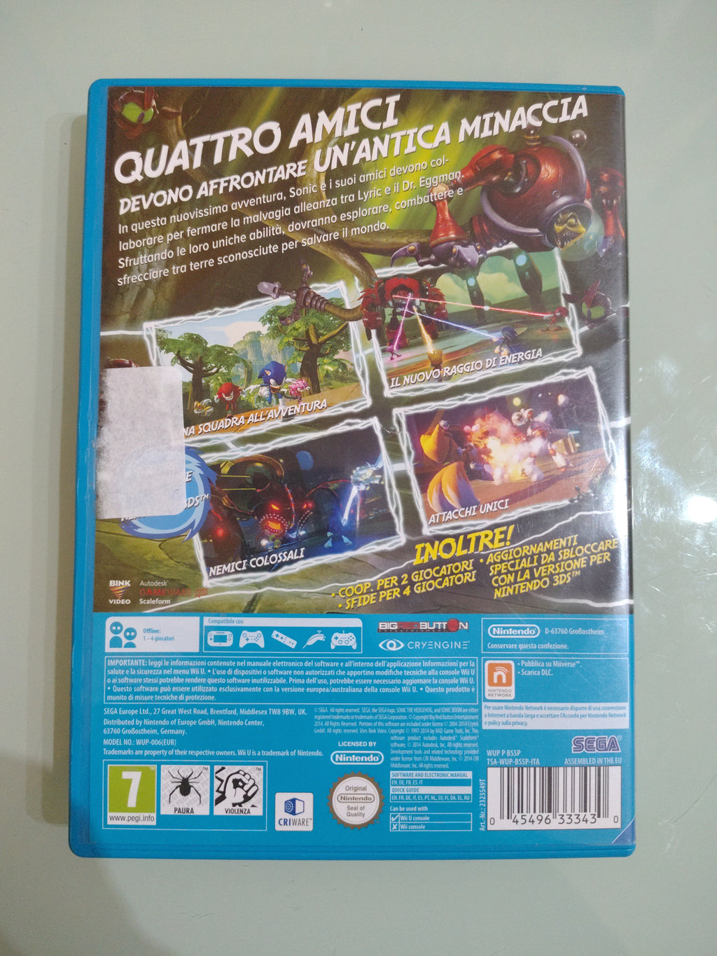 Sonic boom PAL ita