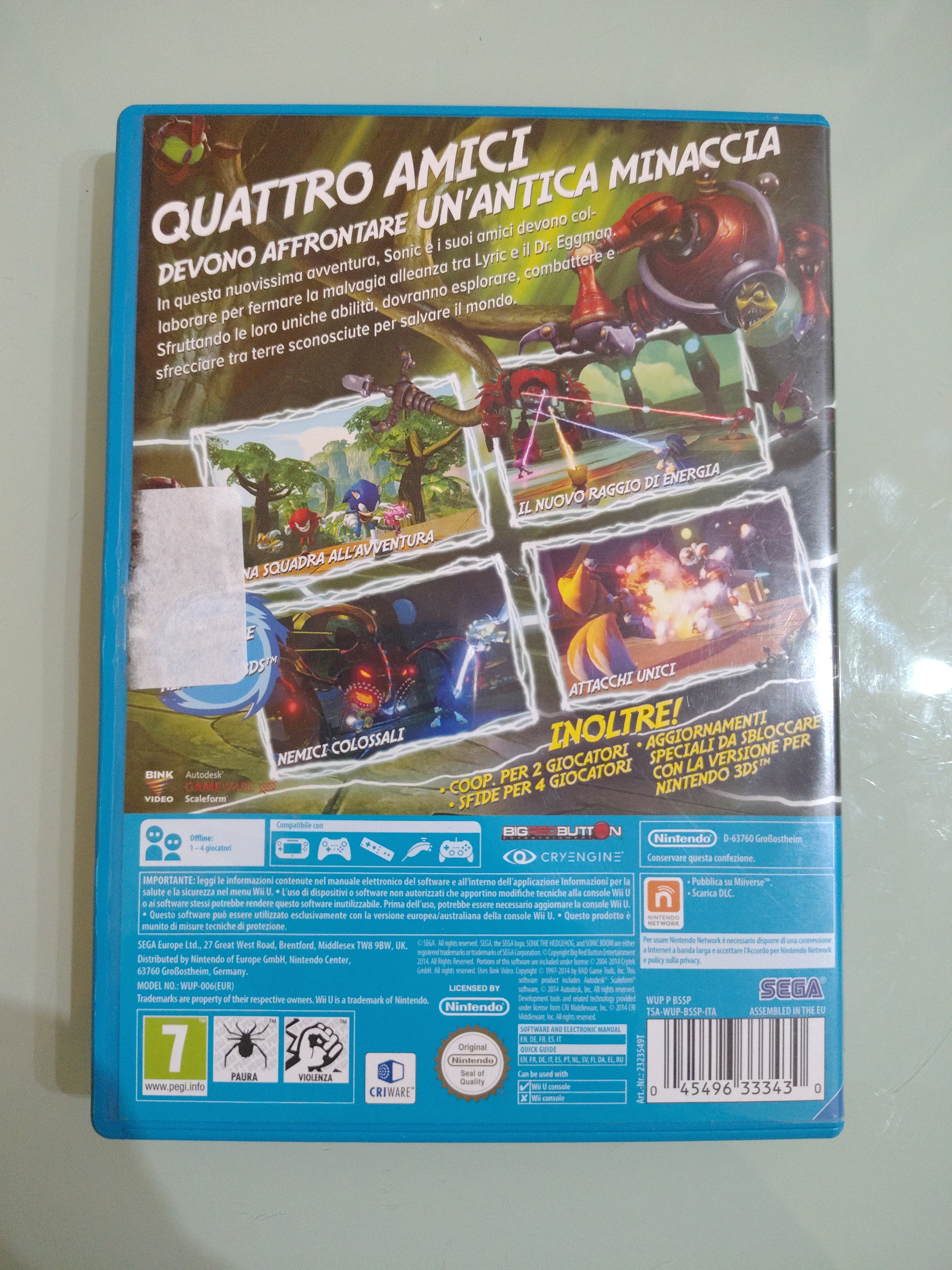 Sonic boom PAL ita
