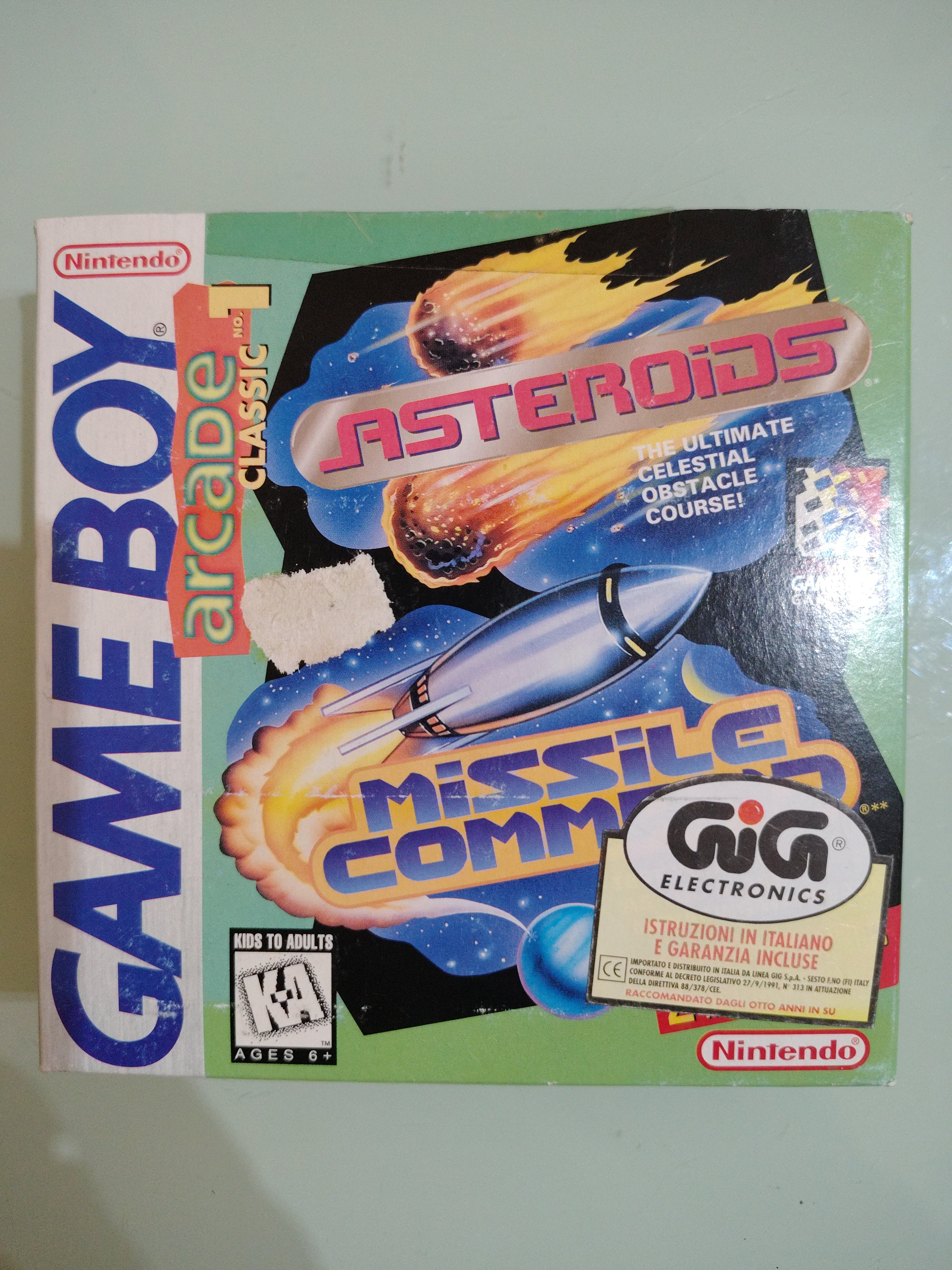 Arcade Classic 1995 n. 1 Comando Asteroidi e Missili
