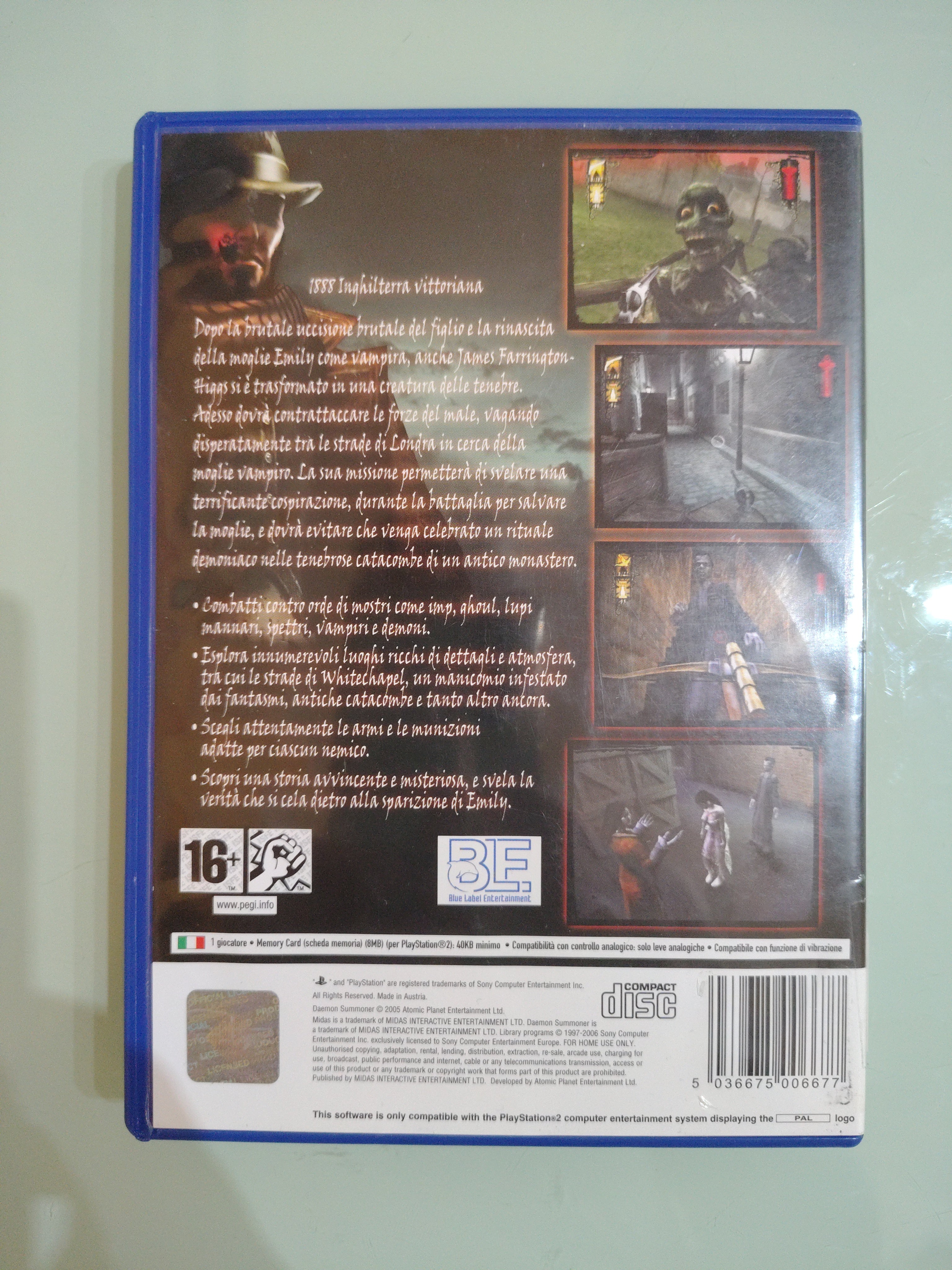 DAEMON SUMMONER SONY PS2 PLAYSTATION 2 PAL ITA ITALIANO ORIGINALE