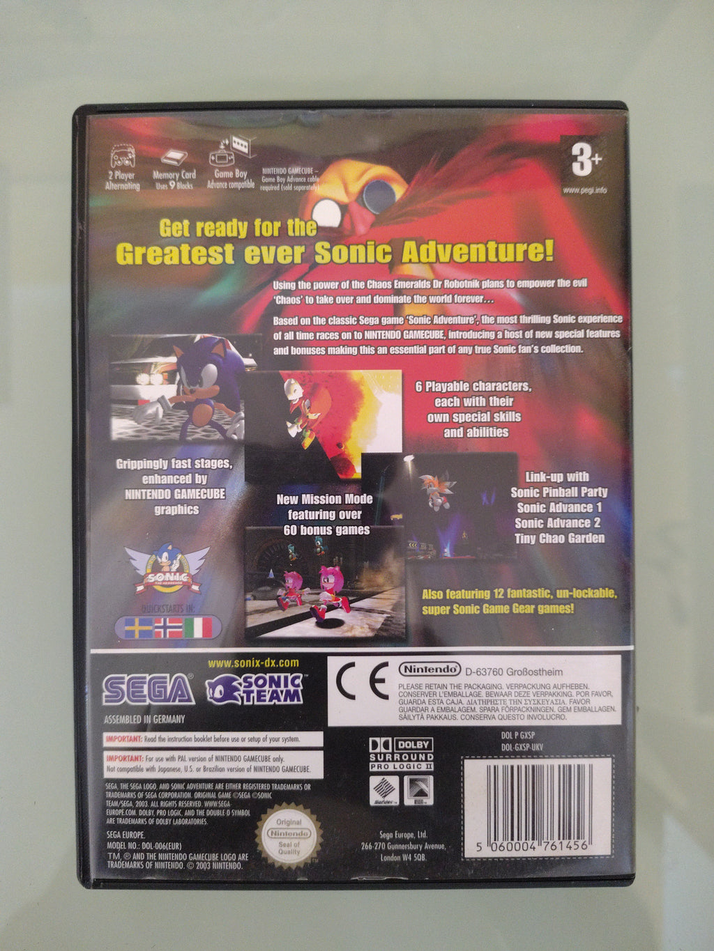 Sonic Adventure DX: Director's Cut PAL