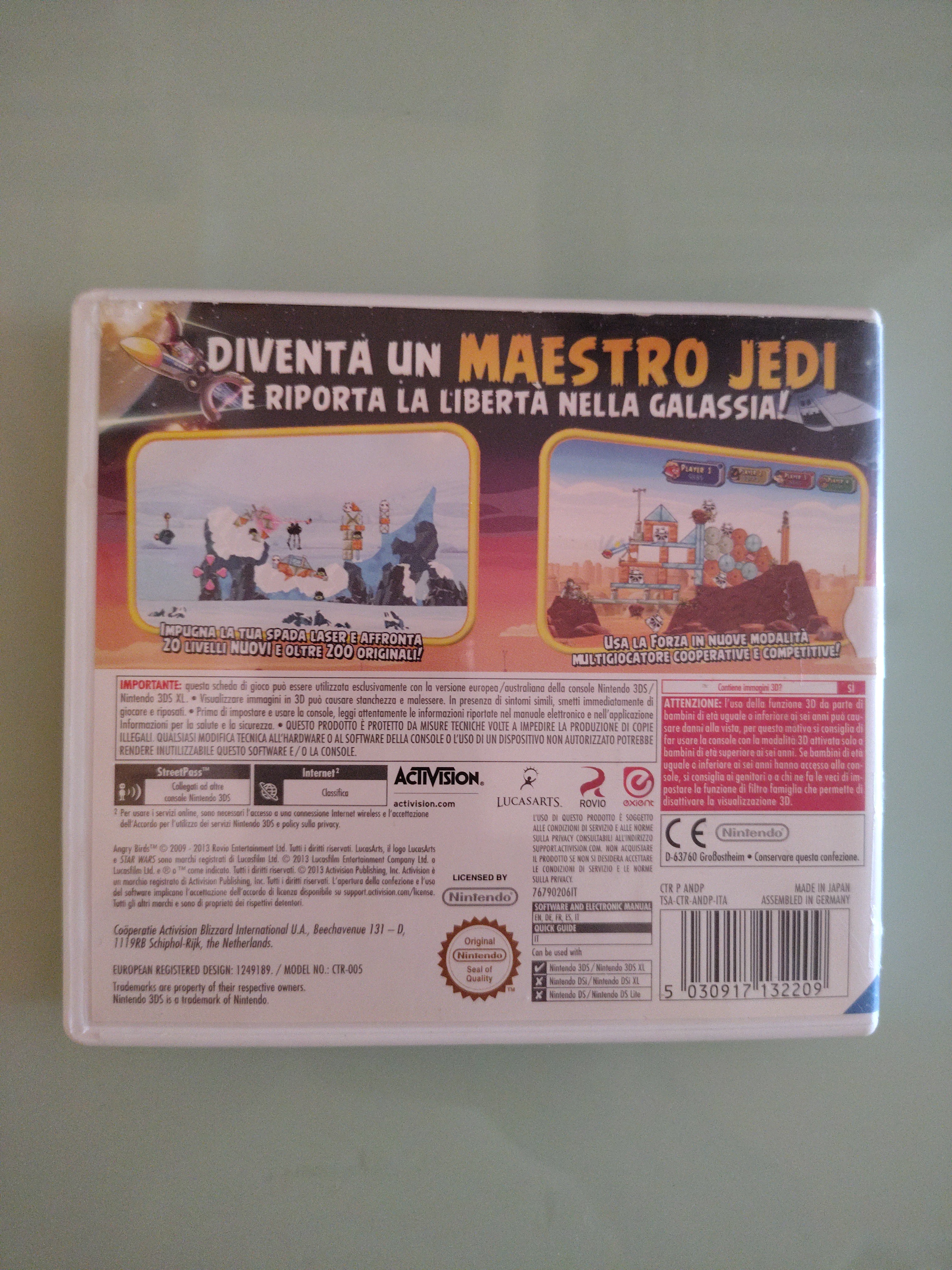 ANGRY BIRDS STAR WARS - NINTENDO 3DS - USATO PERFETTAMENTE FUNZIONANTE - PAL