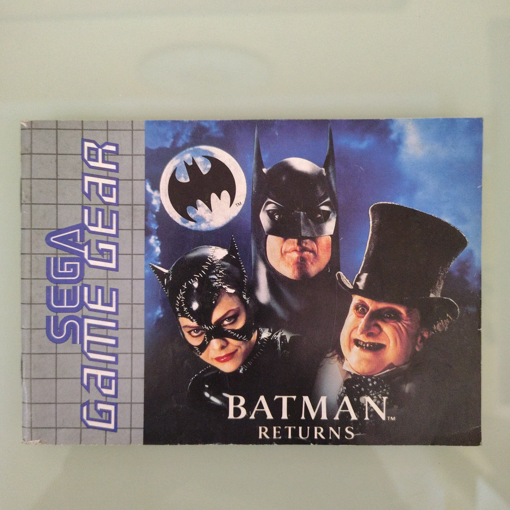 Batman Returns Sega Game Gear originale solo manuale autentico