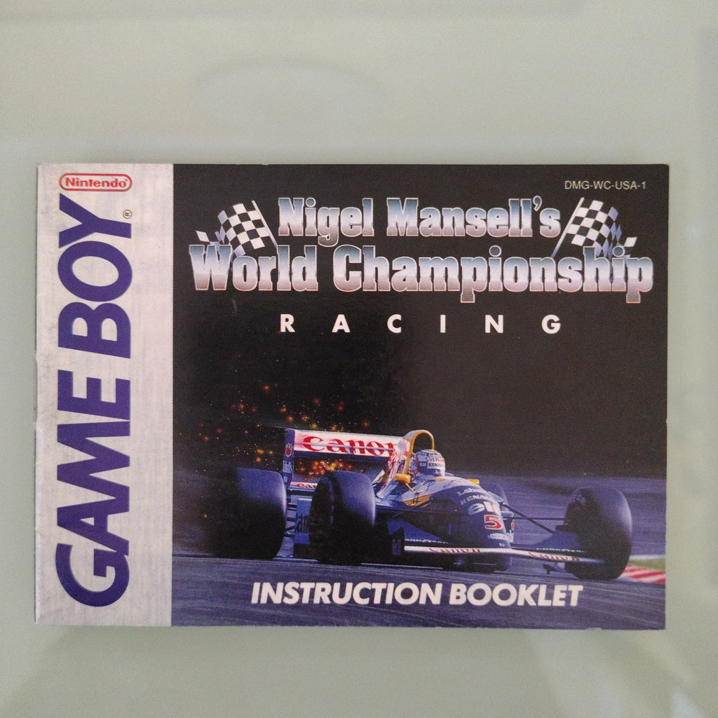 NIGEL MANSELL'S WORLD CHAMPIONSHIP RACINH ( manuale)