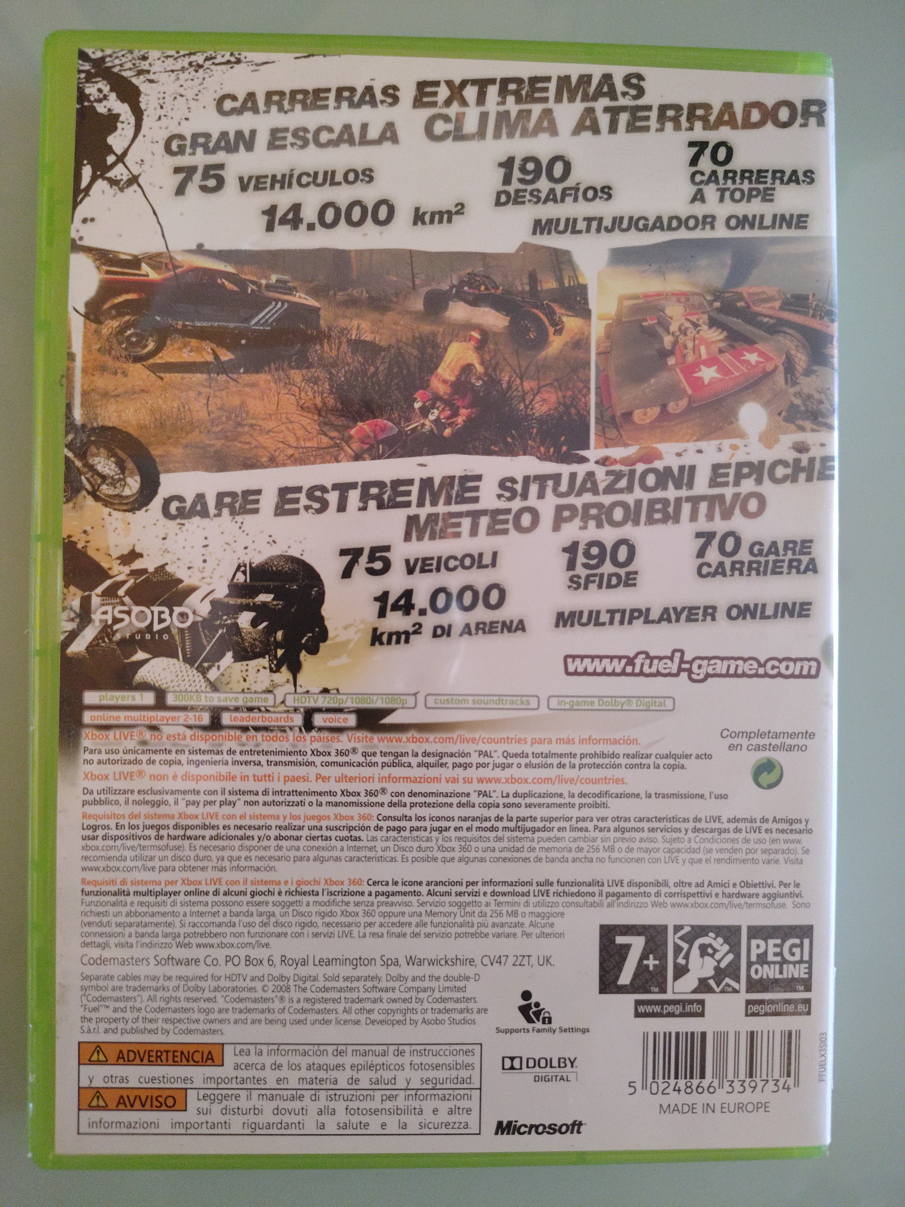 Fuel - Microsoft XBOX 360 - PAL