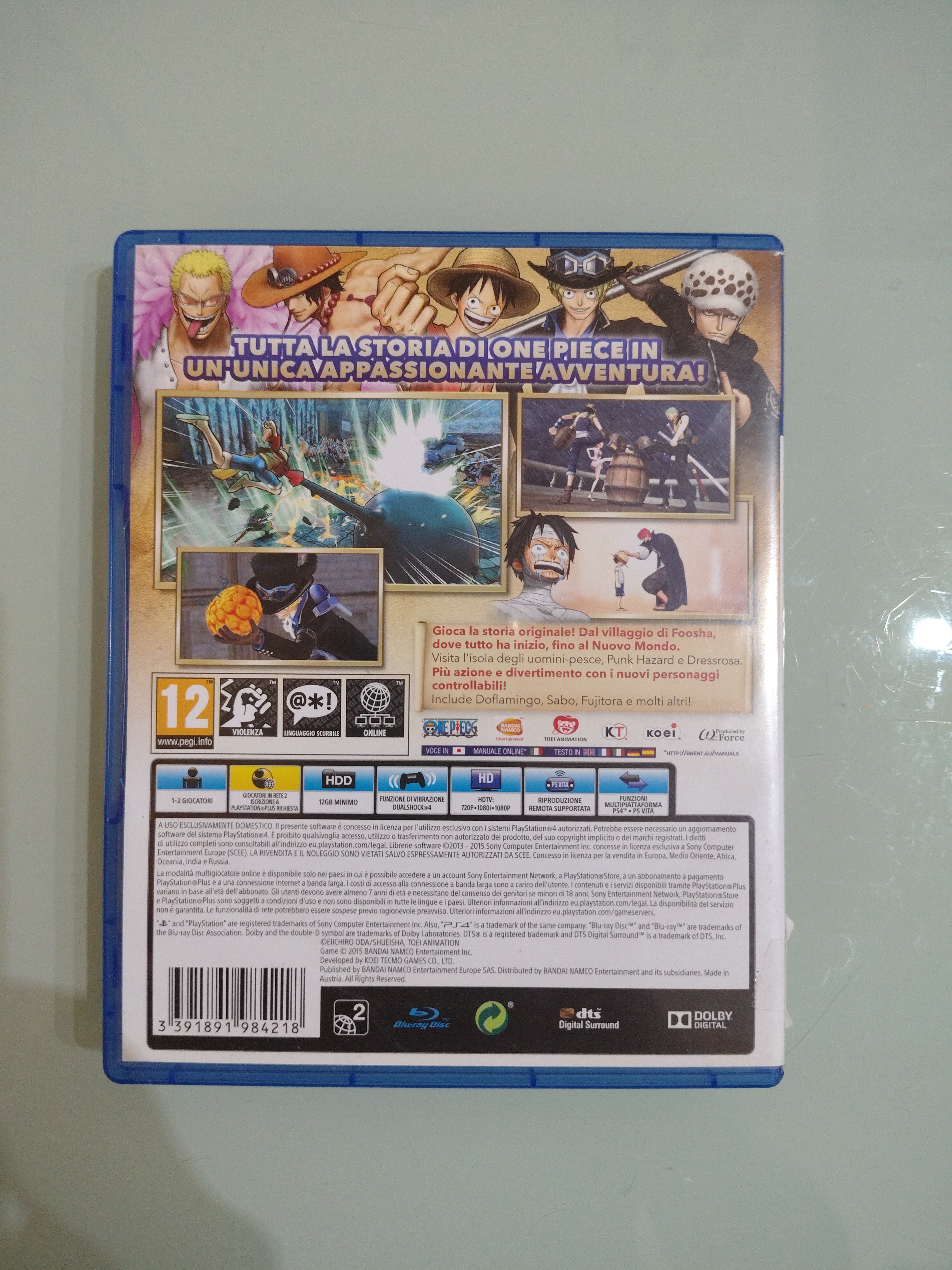 ONE PIECE PIRATE WARRIOR 3 - SONY PS4 - PAL