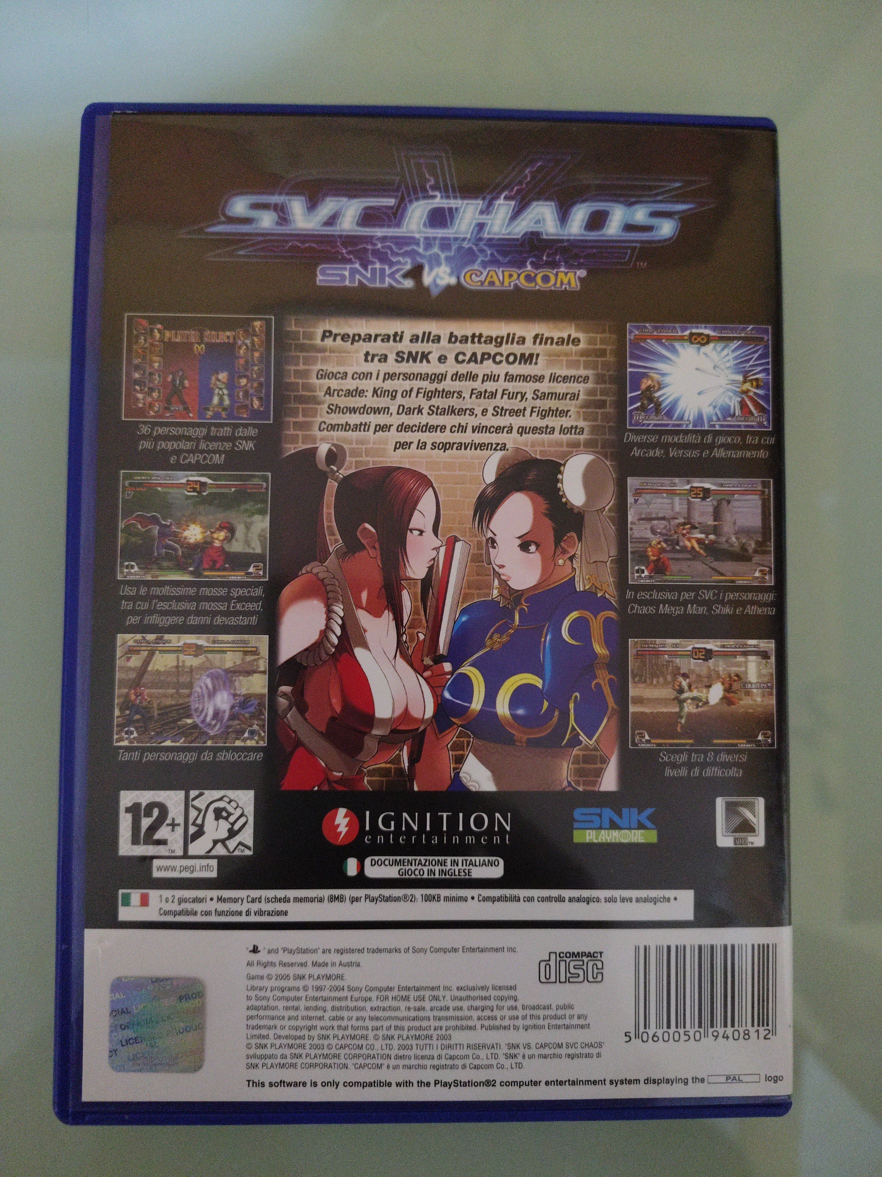 SNK VS CAPCOM SVC CHAOS PAL ITA