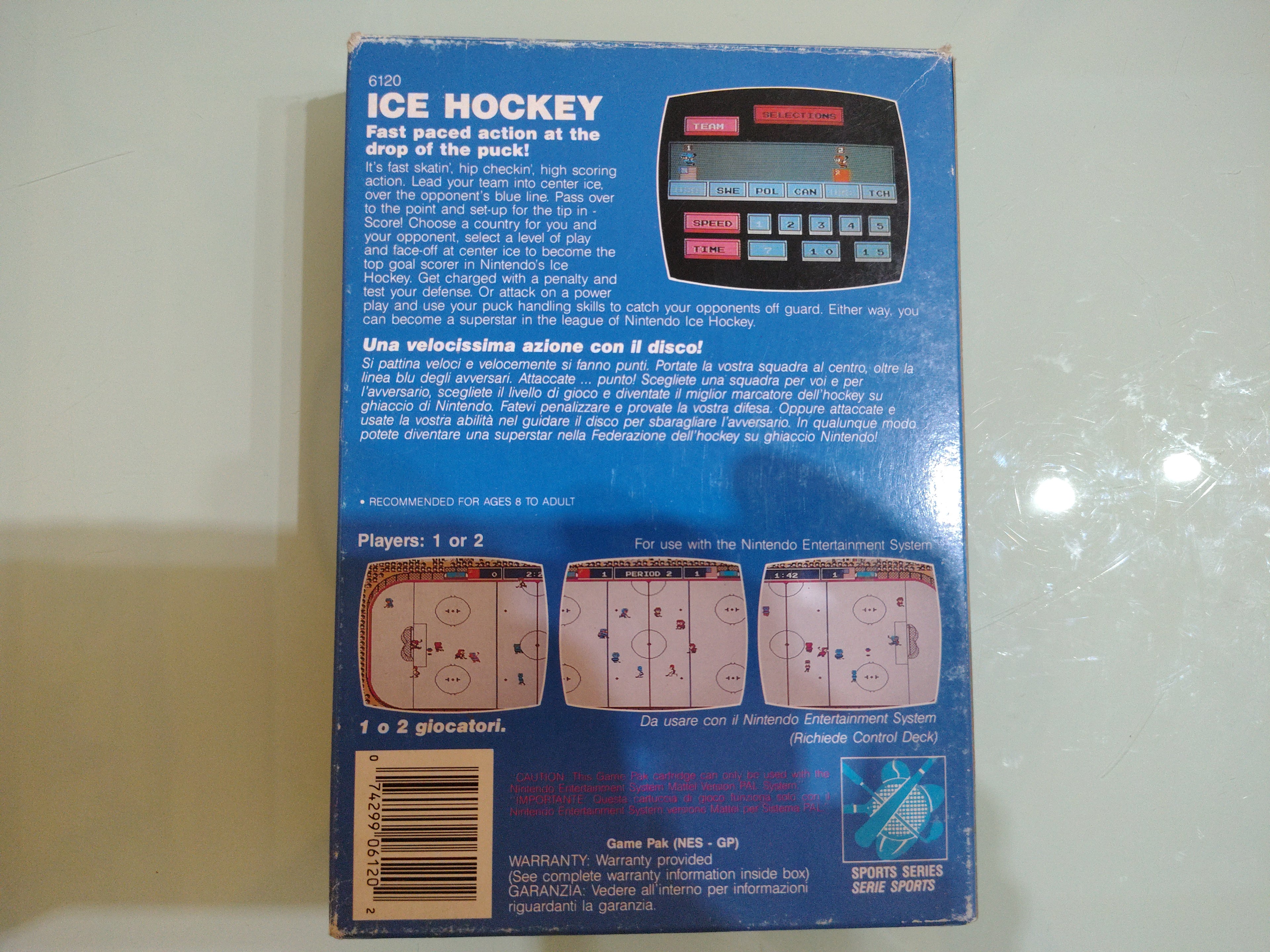 Ice Hockey NES! PAL Mattel