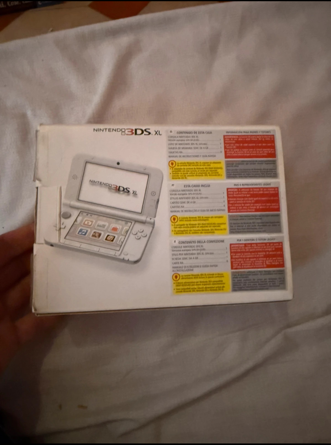 # NINTENDO 3DS XL BIANCO BOXATO